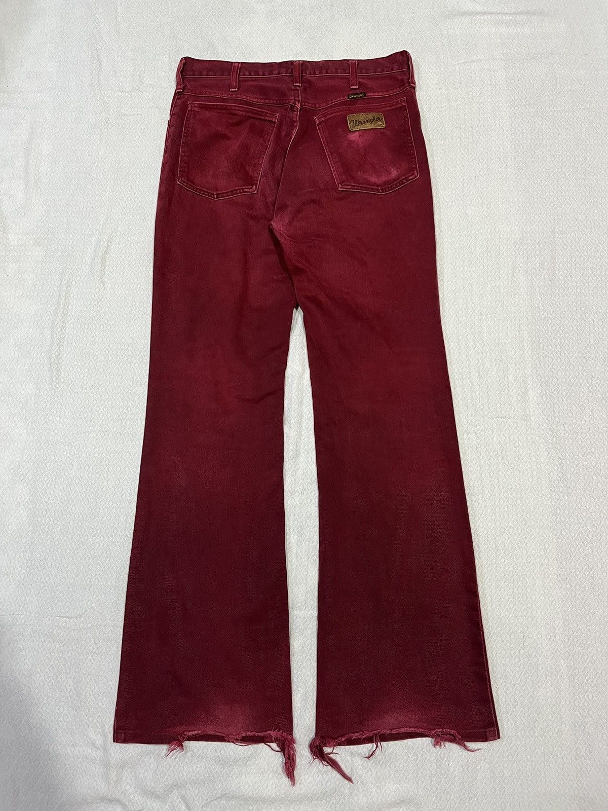 KMRii 🖤BLACKFRIDAY🖤Wrangler red dahlia flared jeans Size US 30 / EU 46 - 2 Thumbnail