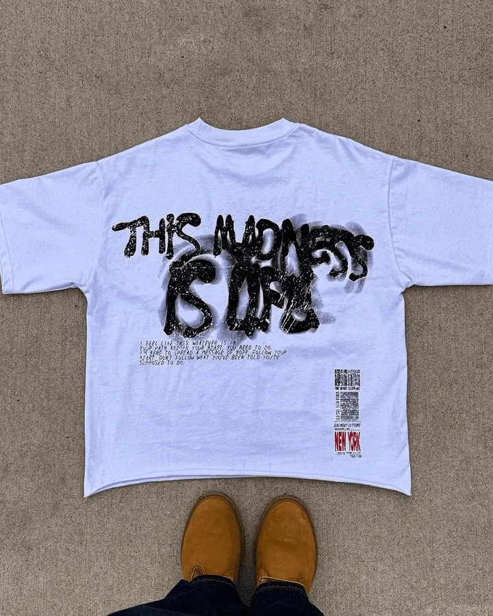 Other Messy Graphic This Madness is Life Printed Tshirt Size US M / EU 48-50 / 2 - 2 Thumbnail
