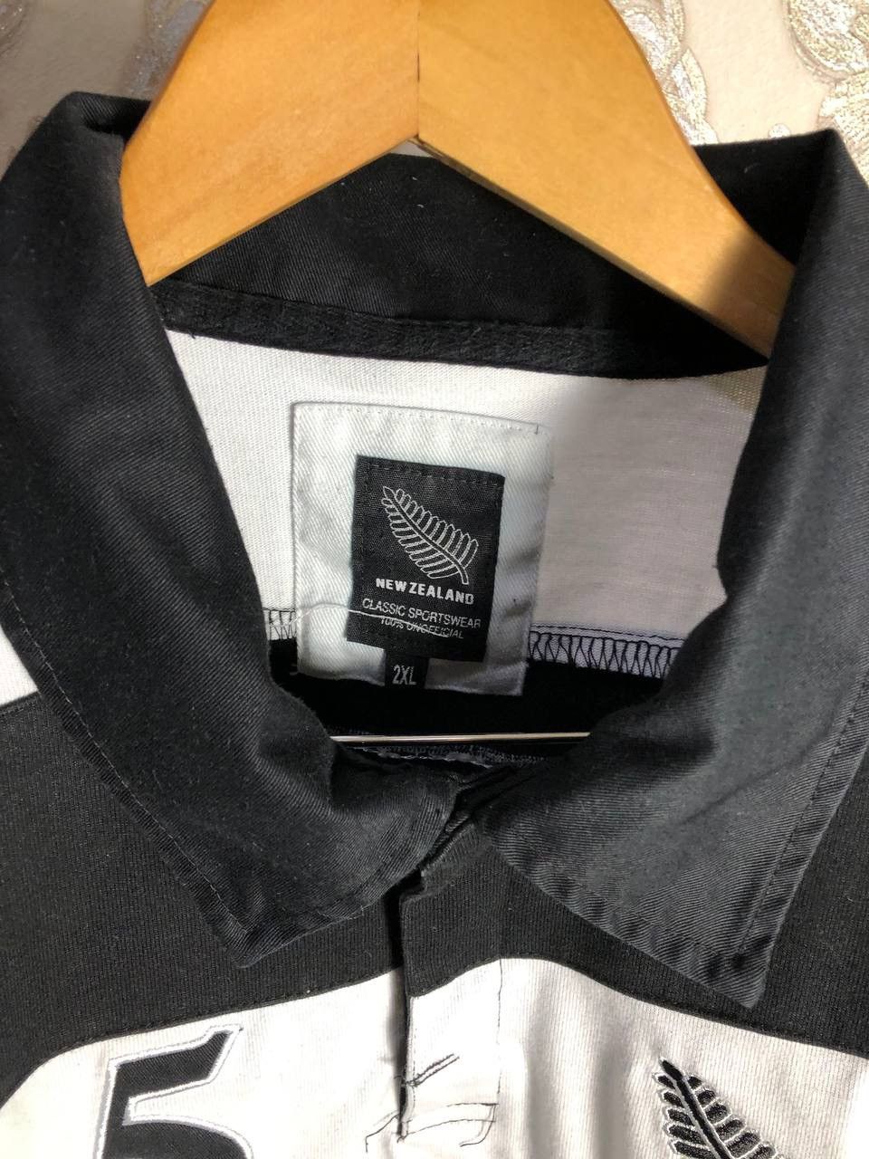 Canterbury of New Zealand × Vintage VERY RARE NEW ZEALAND RUGBY JERSEY POLO RETRO BLOKE Y2K 90s Size US XXL / EU 58 / 5 - 3 Thumbnail