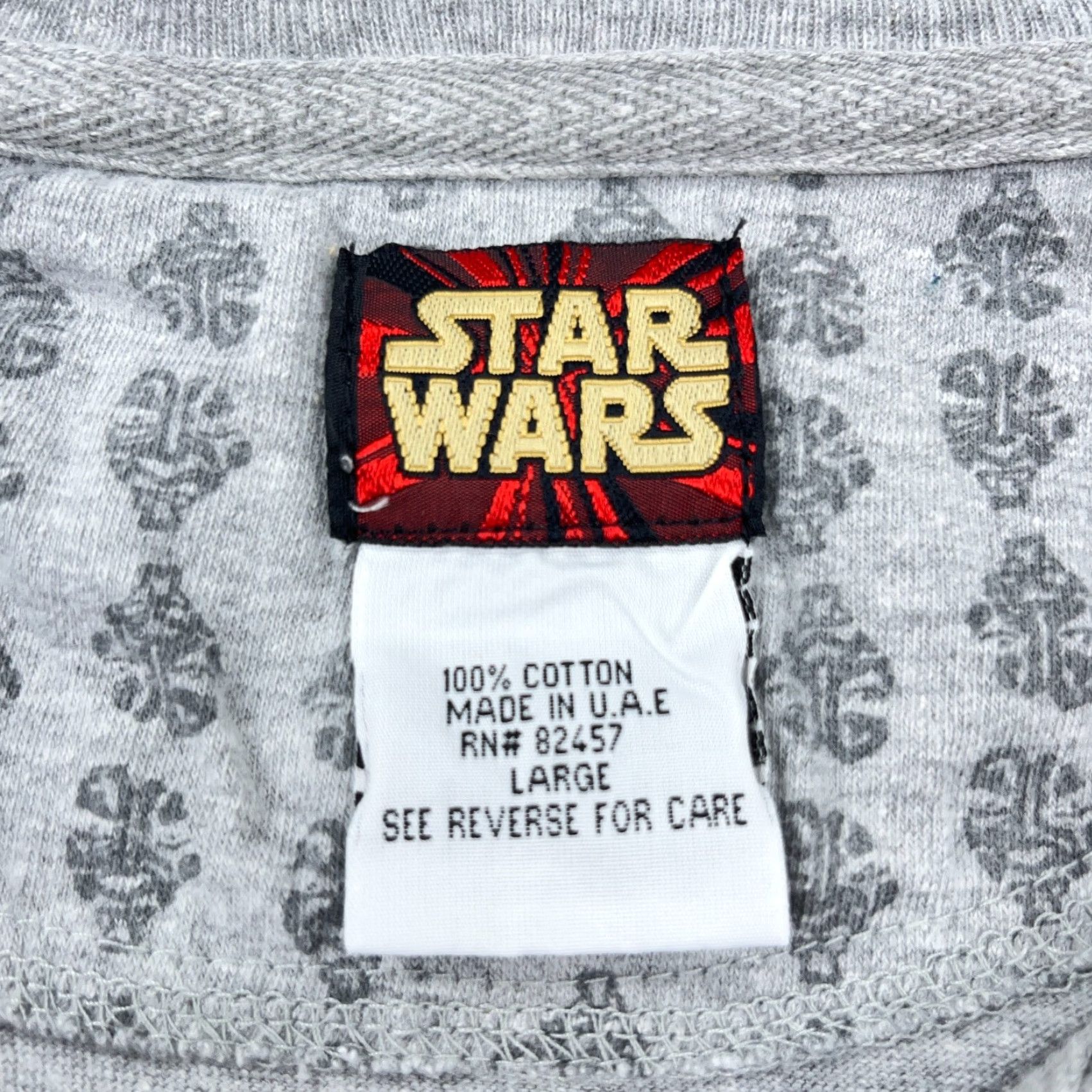 Star Wars VINTAGE Star Wars Shirt Men L Gray Henley Tee Darth Maul Y2K 2000s Promo 00s Size US L / EU 52-54 / 3 - 5 Thumbnail