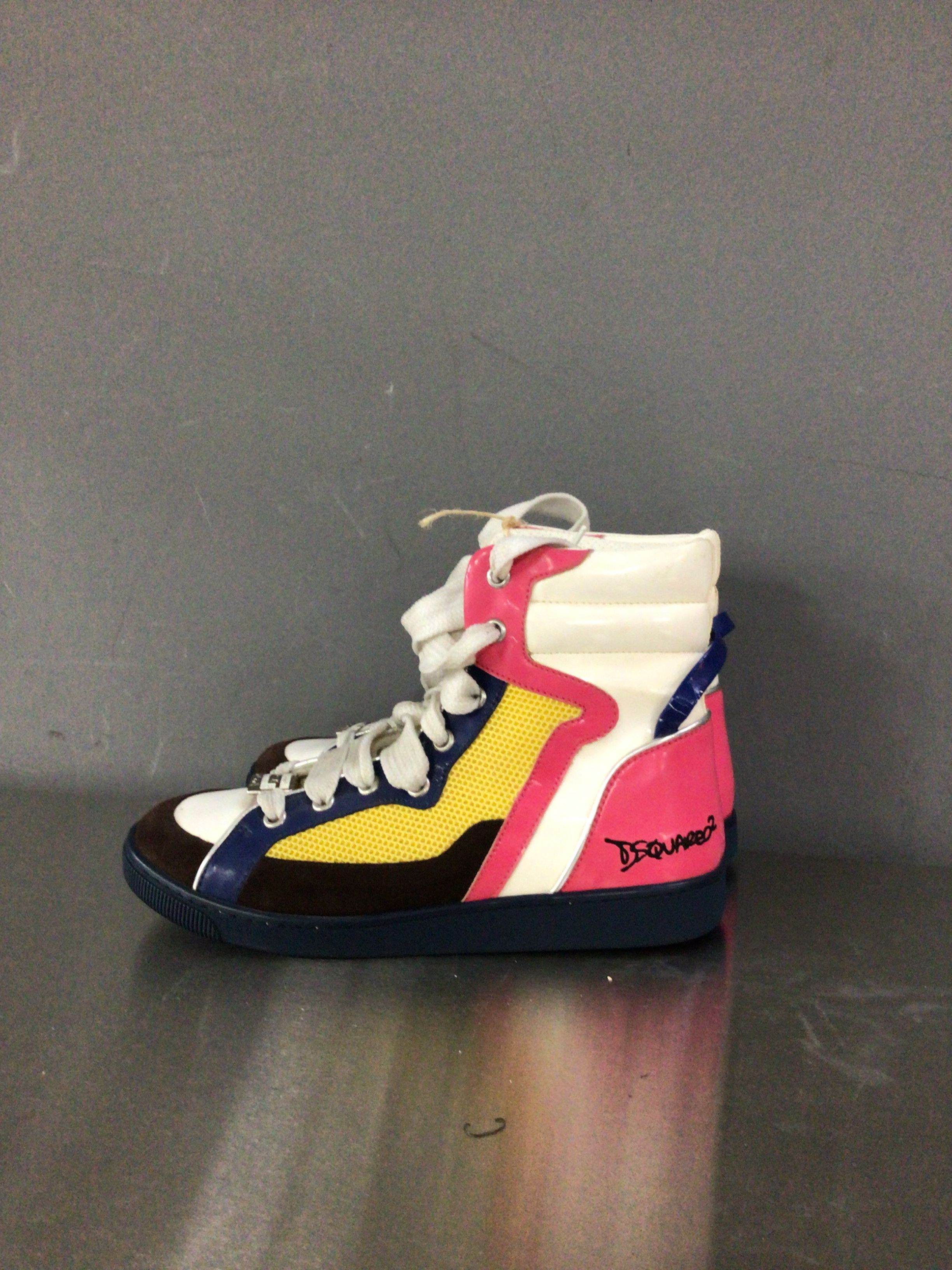Dsquared2 Dsquared2 Multicolor High Top Sneakers Size US 9 / EU 42 - 6 Thumbnail