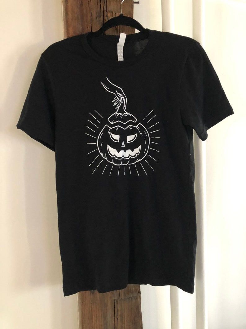 Designer Pumpkin T-Shirt, Halloween Shirt Size M / US 6-8 / IT 42-44 - 3 Thumbnail