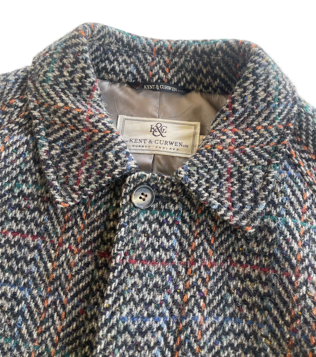 Kent & Curwen Kent & Curwen Wool Herringbone Tweed Jacket Size US M / EU 48-50 / 2 - 6 Thumbnail