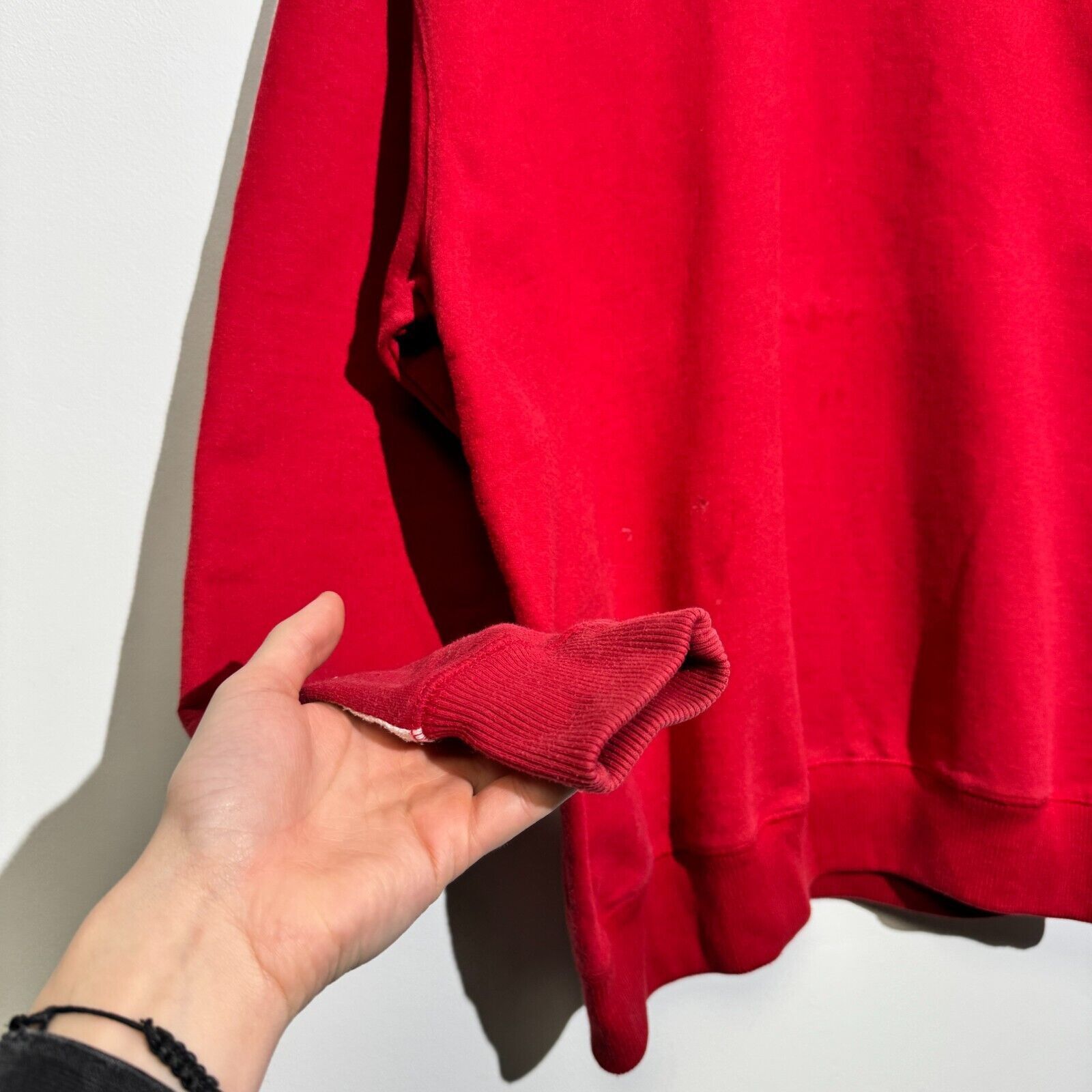 Vintage Vintage Unisex Red Cotton Crewneck Size XL Regular Fit Size US XL / EU 56 / 4 - 7 Thumbnail
