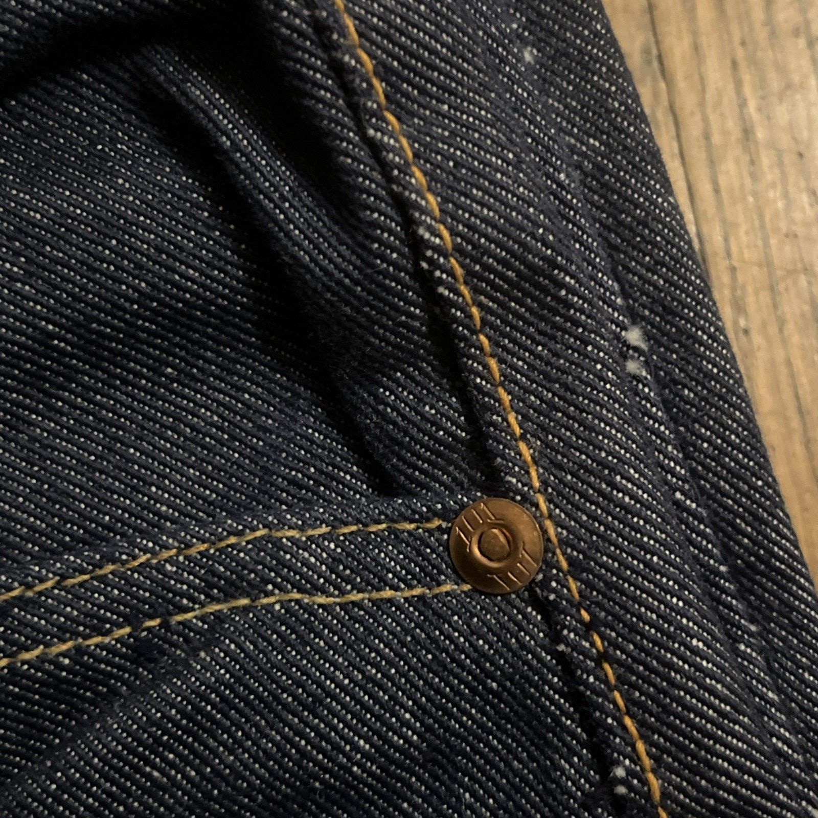 Original Montgomery Vintage 50s Montgomery Ward Deadstock 101 Jeans Selvedge Size US 28 / EU 44 - 6 Thumbnail