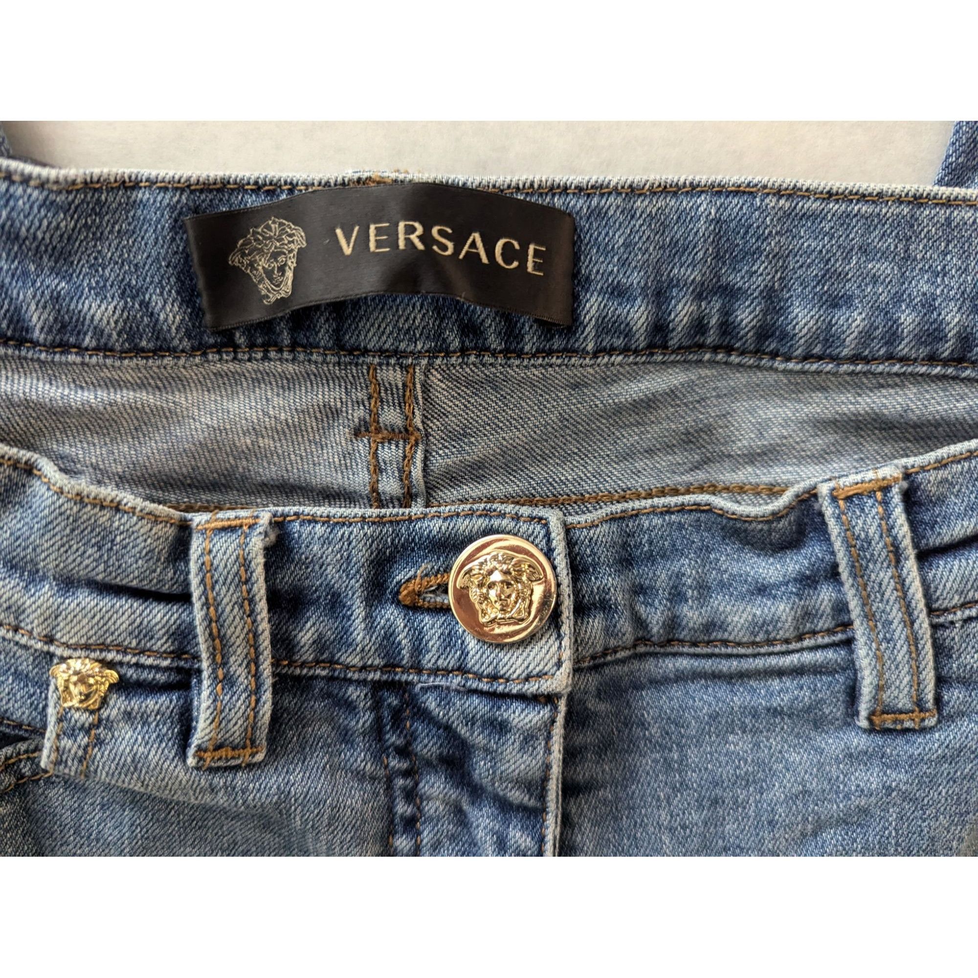 Versace Versace Women's Embroidered Jeans 28 Authentic Made In Italy Size 28" / US 6 / IT 42 - 5 Thumbnail