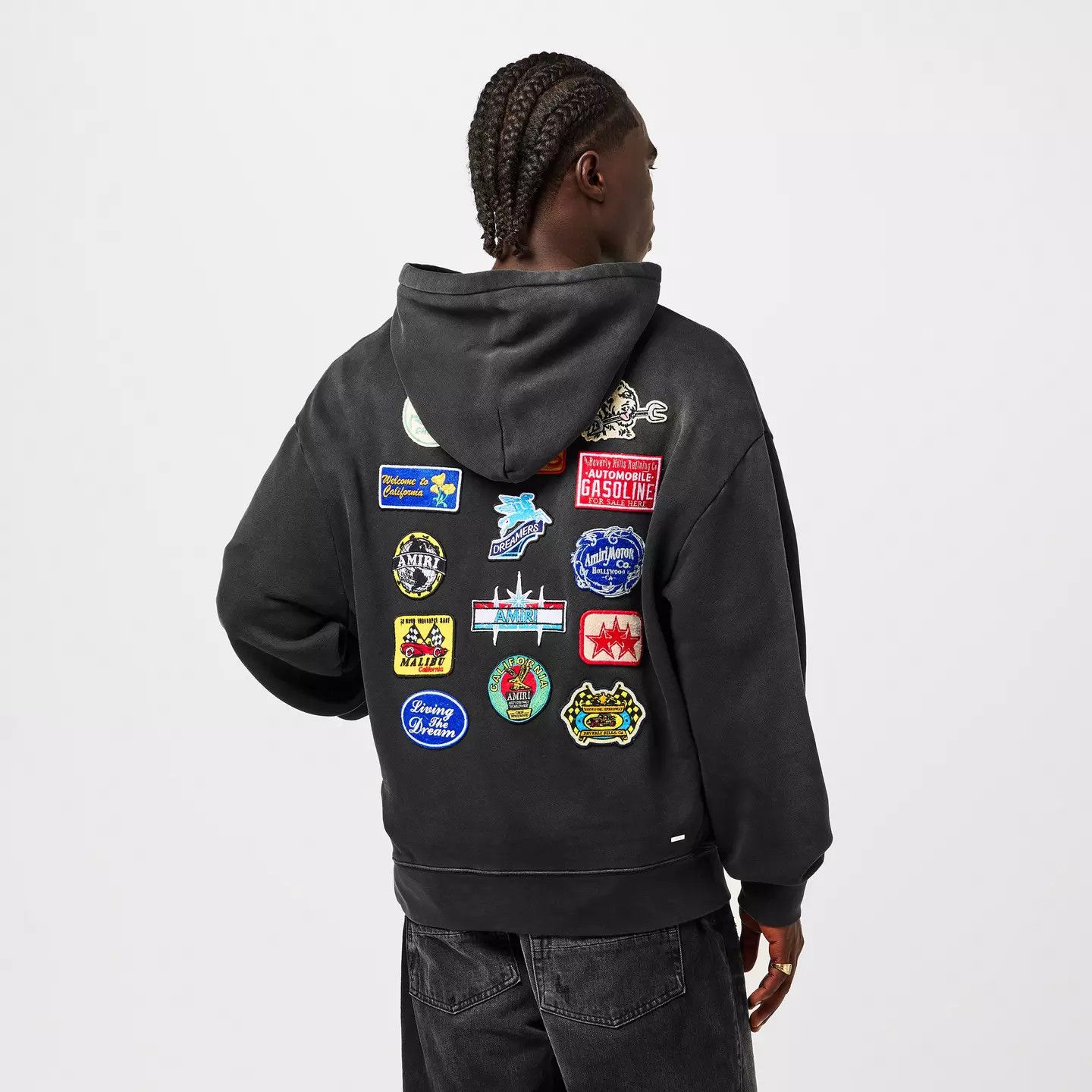Amiri o1g2r1mq0426 Cotton Pull Over Hoodie in Black Size US L / EU 52-54 / 3 - 4 Thumbnail