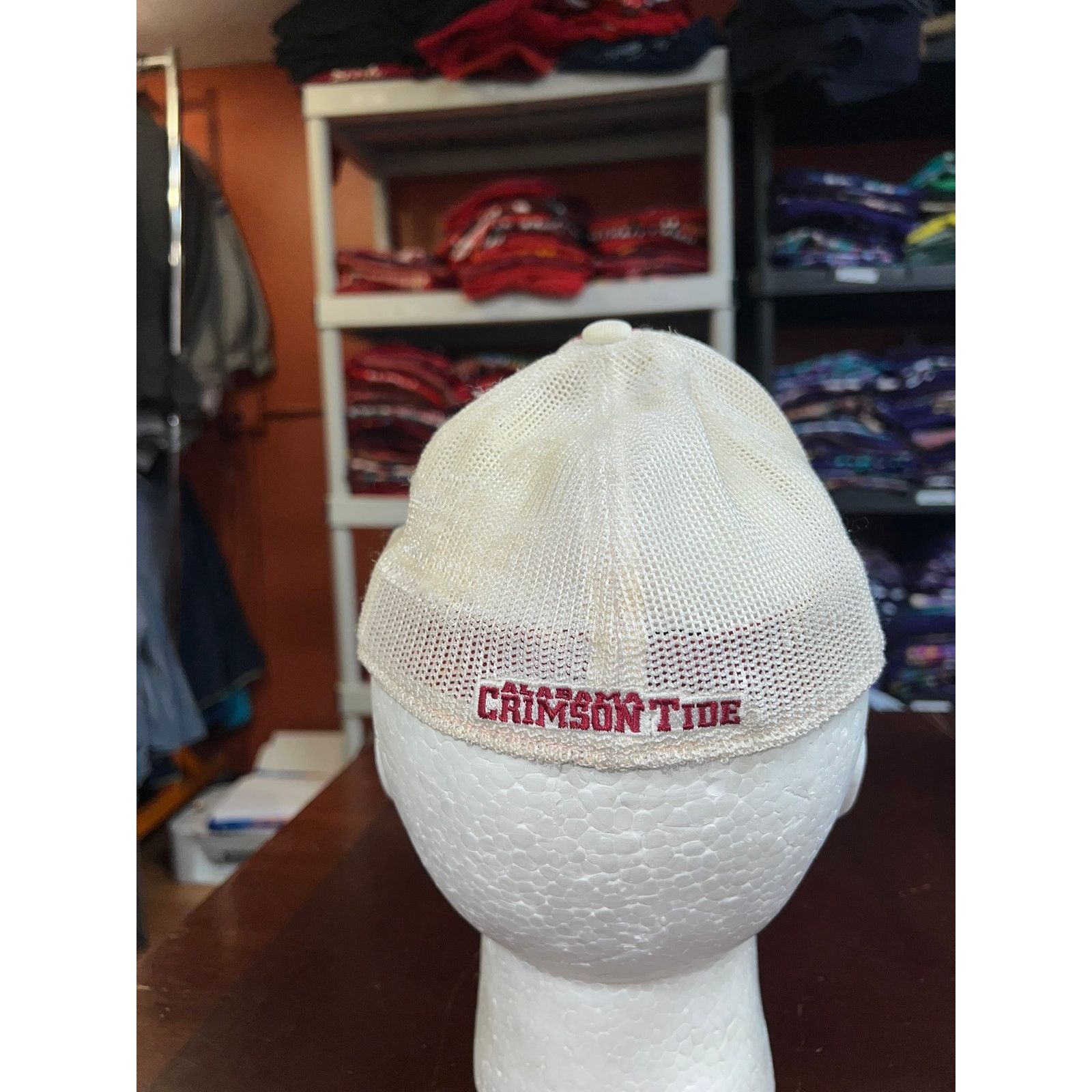 Adidas Alabama Crimson Tide Hat Adidas White Red Cap Headwear Worn Size ONE SIZE - 5 Thumbnail