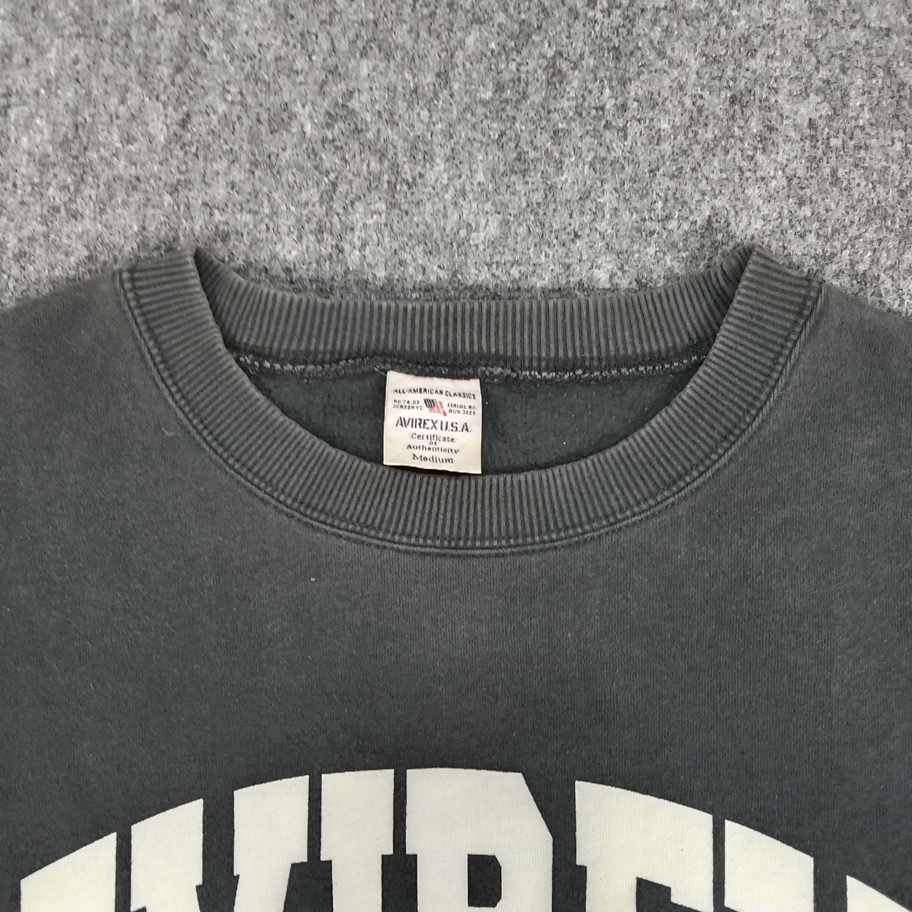 Avirex × Vintage Avirex Military Style Spellout Sweatshirt Size US S / EU 44-46 / 1 - 3 Thumbnail