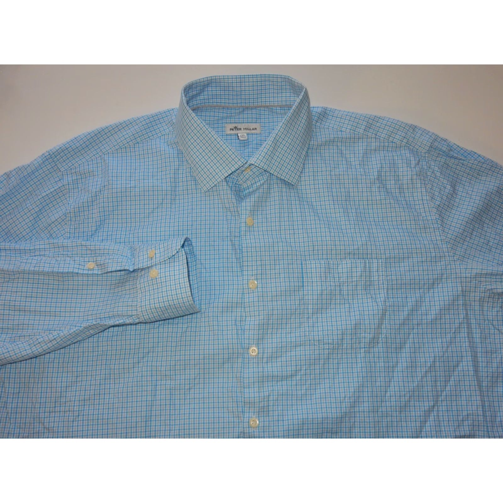Peter Millar Peter Millar Men's Long Sleeve Button-Front Shirt XXL Size US XXL / EU 58 / 5 - 2 Thumbnail