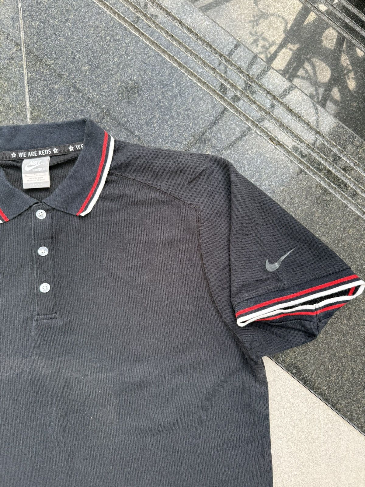 Nike × Vintage 90’s NIKE RED DIAMONDS TEAM Y2K RARE MULTI SWOOSH LOGO TEE Size US M / EU 48-50 / 2 - 3 Thumbnail