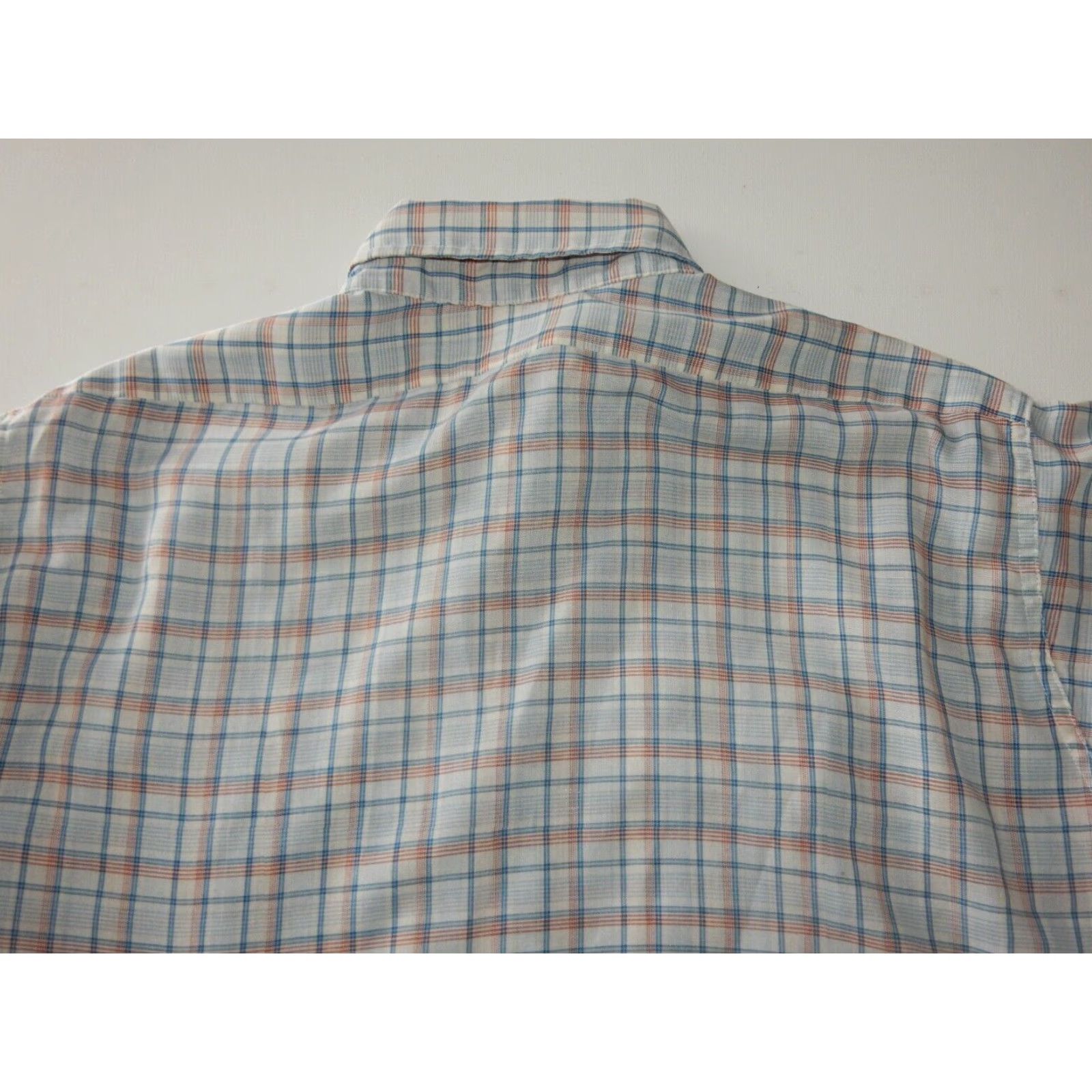 Levi's VINTAGE Levi's Mens Button-Up Shirt Blue Check Long Sleeve Large Size US M / EU 48-50 / 2 - 3 Thumbnail