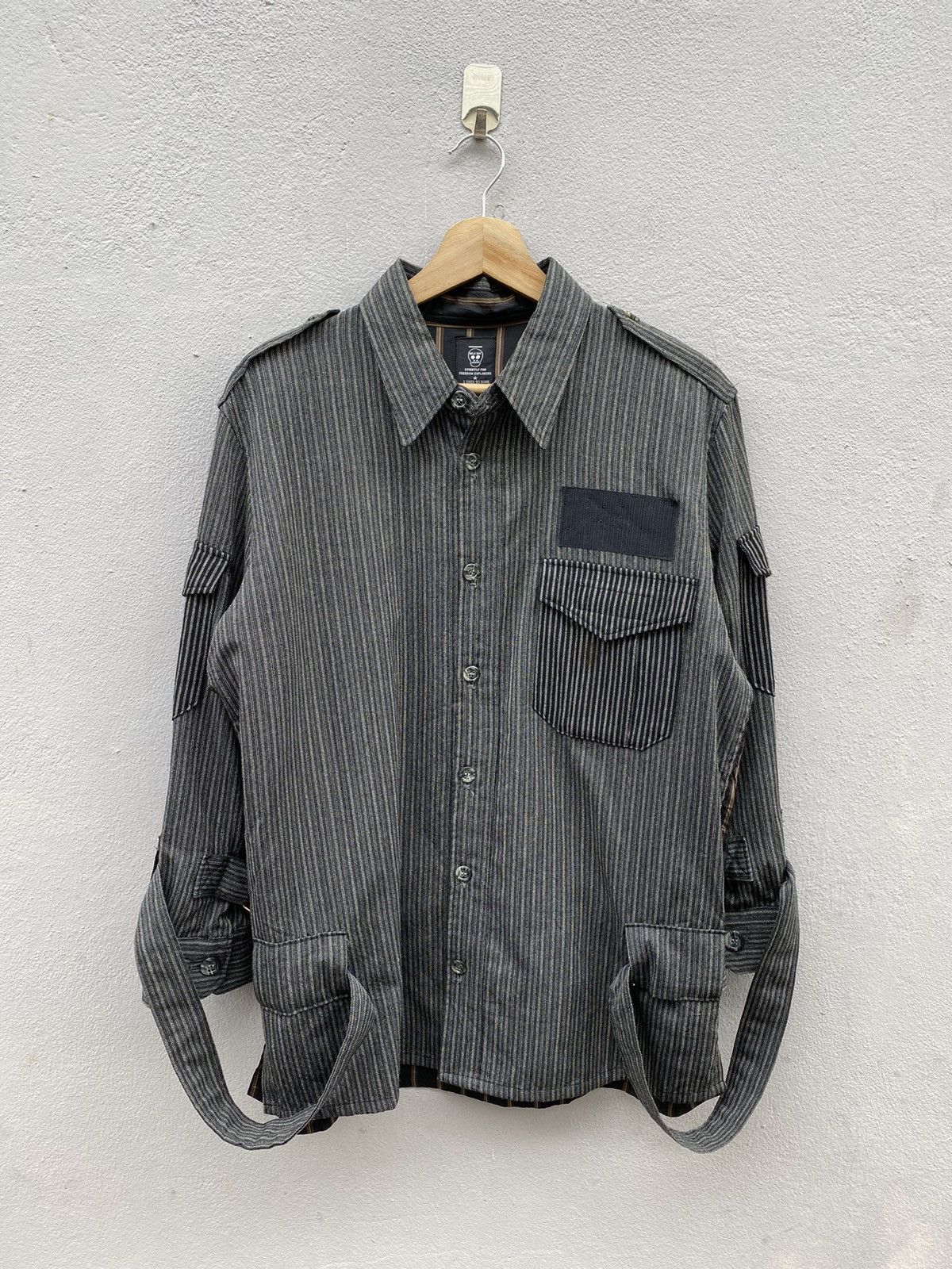 Japanese Brand × Seditionaries × Vintage Vintage 90s MILKBOY Bondage Hybrid Seditionaries/Punk Shirt Size US M / EU 48-50 / 2 - 5 Thumbnail
