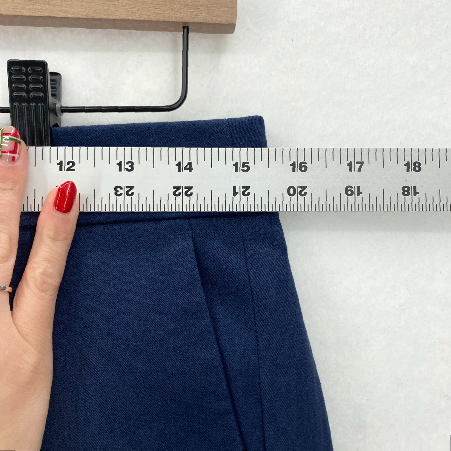 J.Crew J.Crew Kelsey Pant Women's 6 Flared Crop Blue Stretch High Rise Size 30" / US 8 / IT 44 - 7 Thumbnail