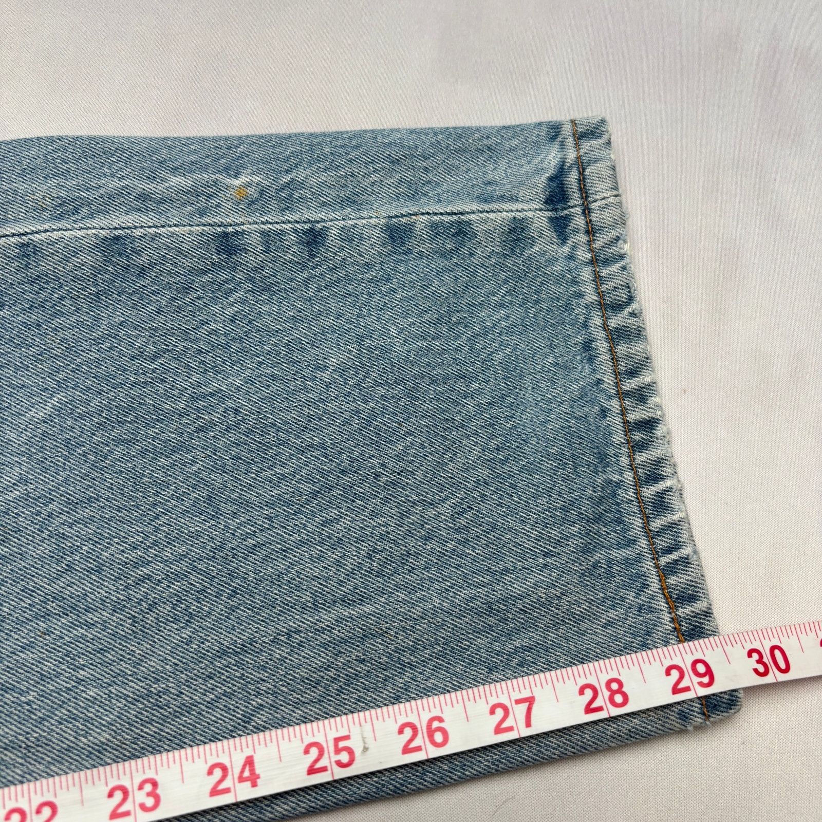 Levi's × Vintage VTG 90s Levi's 501 XX Distressed Straight Leg Jeans 32x29.5 Size US 32 / EU 48 - 8 Thumbnail
