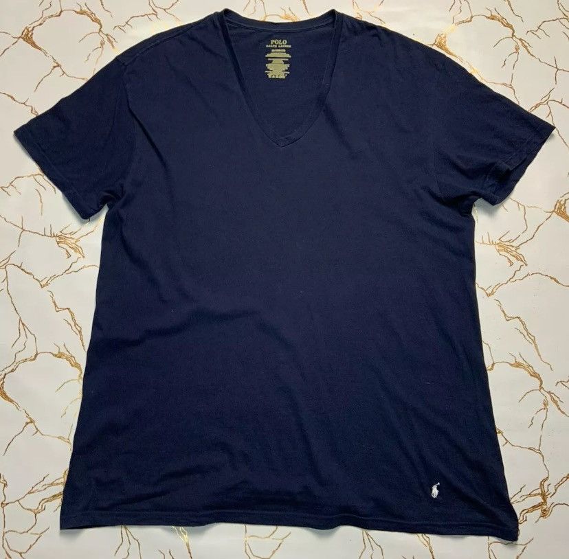 Polo Ralph Lauren × Ralph Lauren Polo Ralph Lauren Men Blue T-Shirt Size 2XL Good Condition Size US XXL / EU 58 / 5 - 2 Thumbnail