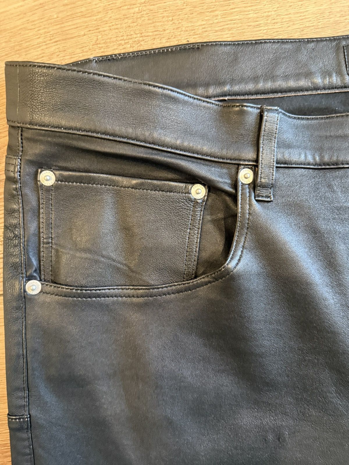 Purple Brand PURPLE BRAND leather pants Size US 40 / EU 56 - 4 Thumbnail