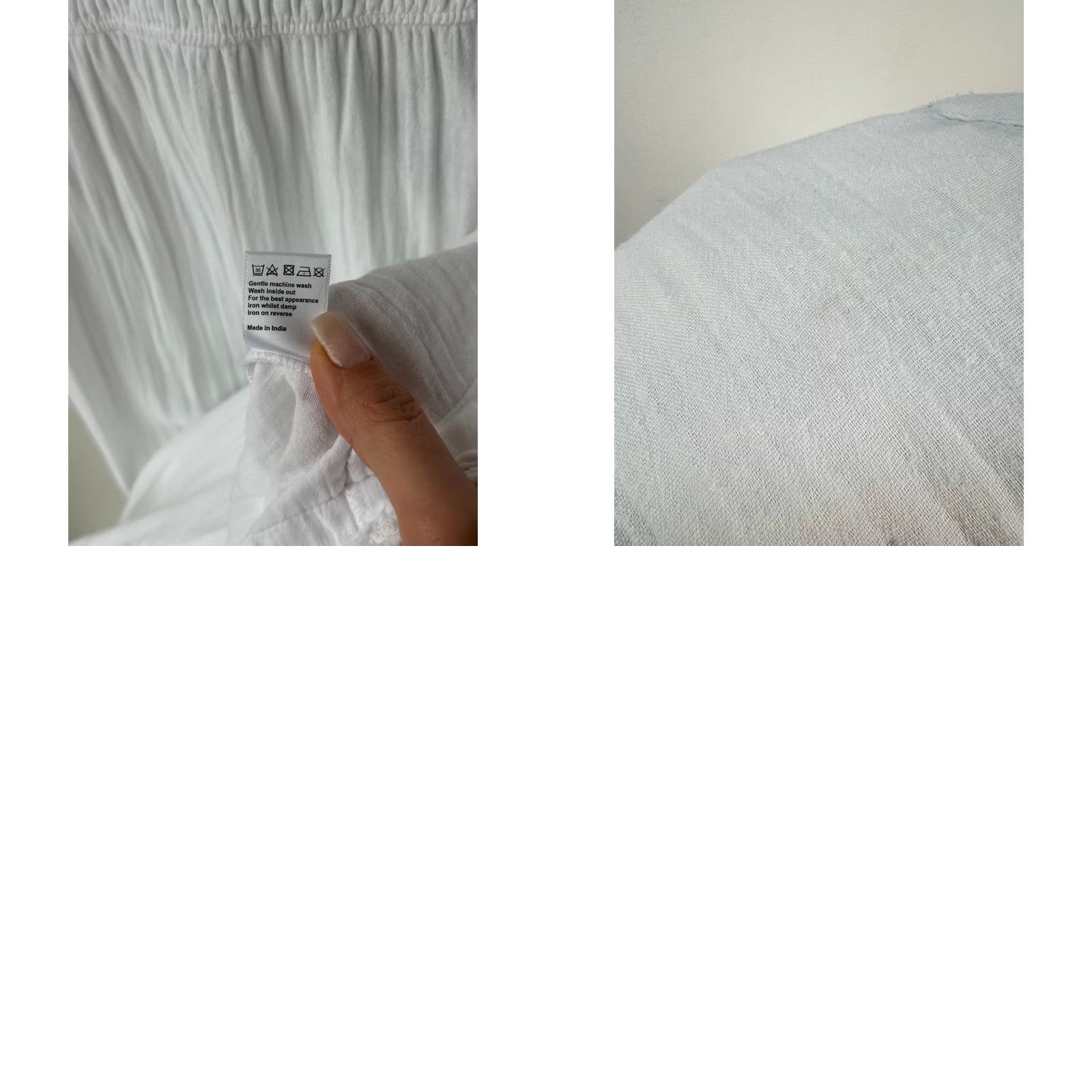 ME+EM ME+EM White Dress Knee Length V-Neck Wool? (No Wool) — Wrong. Size L / US 10 / IT 46 - 8 Thumbnail