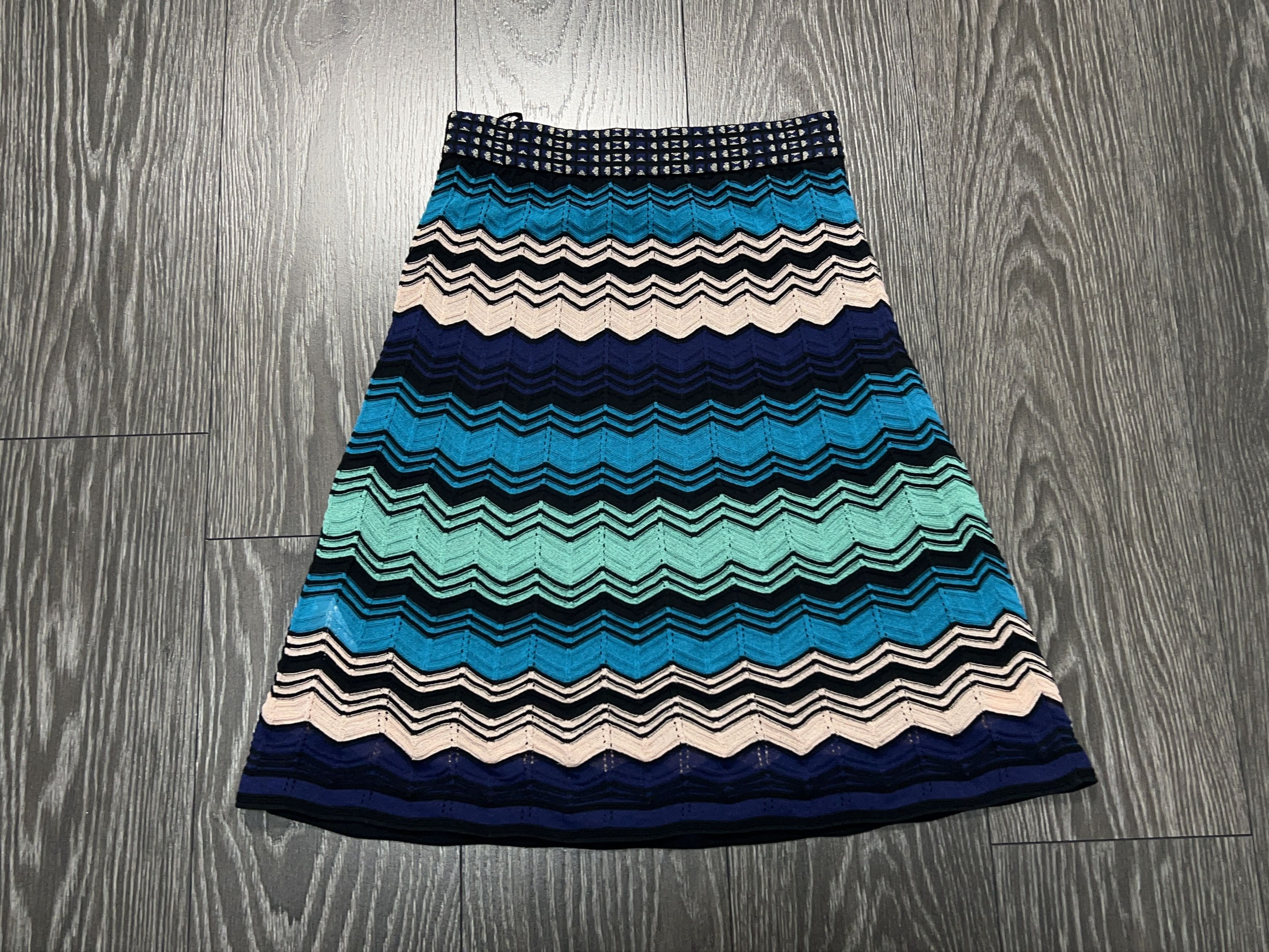Missoni Womens MISSONI Multicolor Skirt Cotton Viscose Size M US 6 Size 28" / US 6 / IT 42 - 13 Thumbnail
