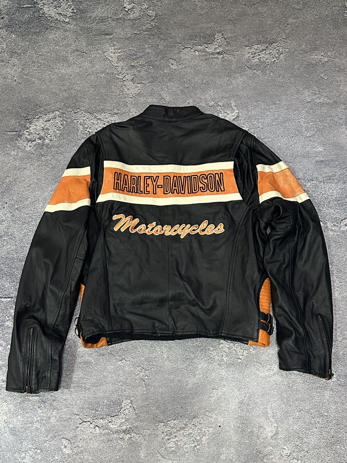 Harley Davidson Harley-Davidson Victory Lane Leather Riding Jacket Size S Size US S / EU 44-46 / 1 - 4 Thumbnail