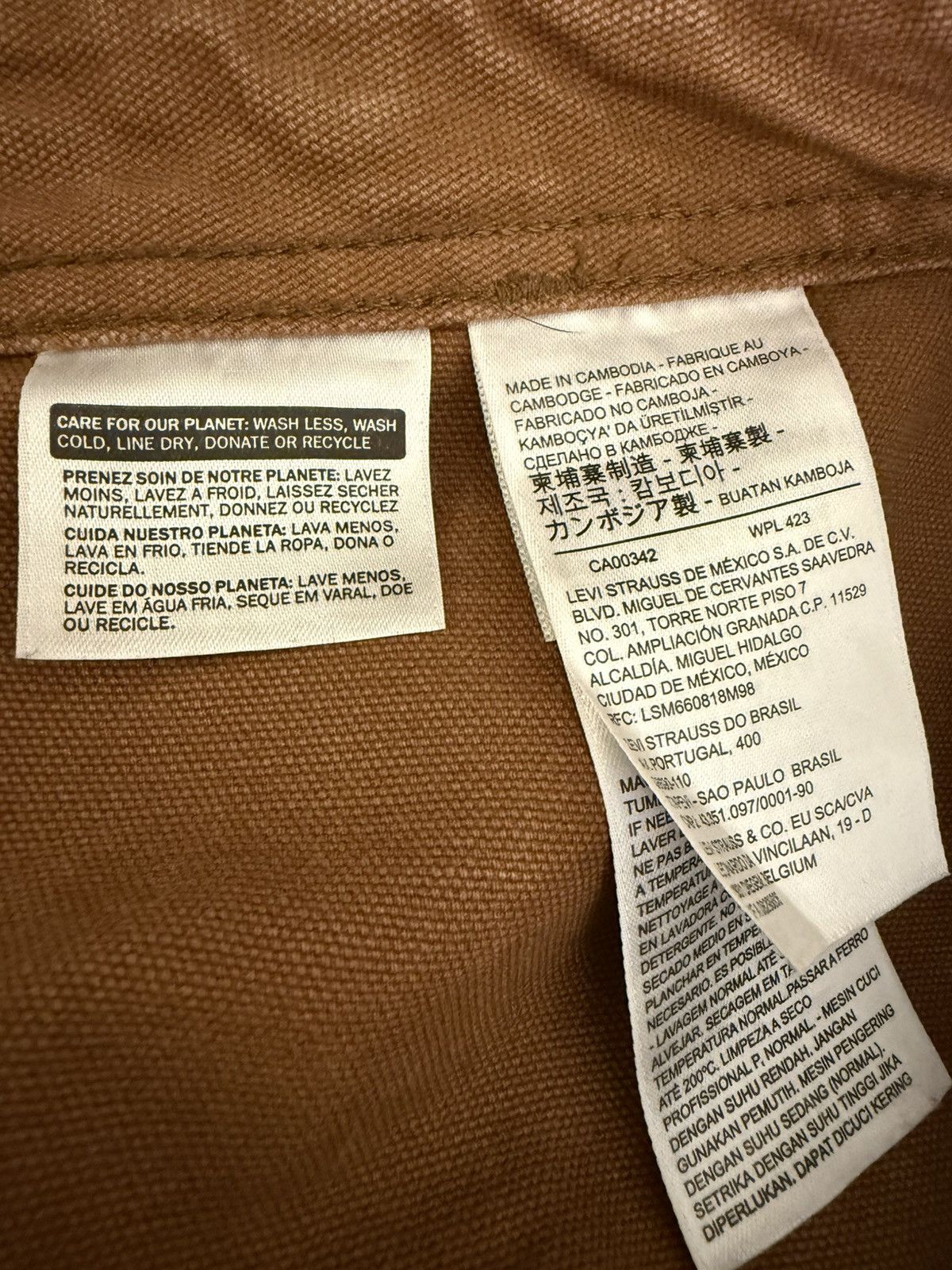 Levi's LEVIS PREMIUM Chore Utility Pants Canvas Brown 34 Size US 34 / EU 50 - 5 Thumbnail