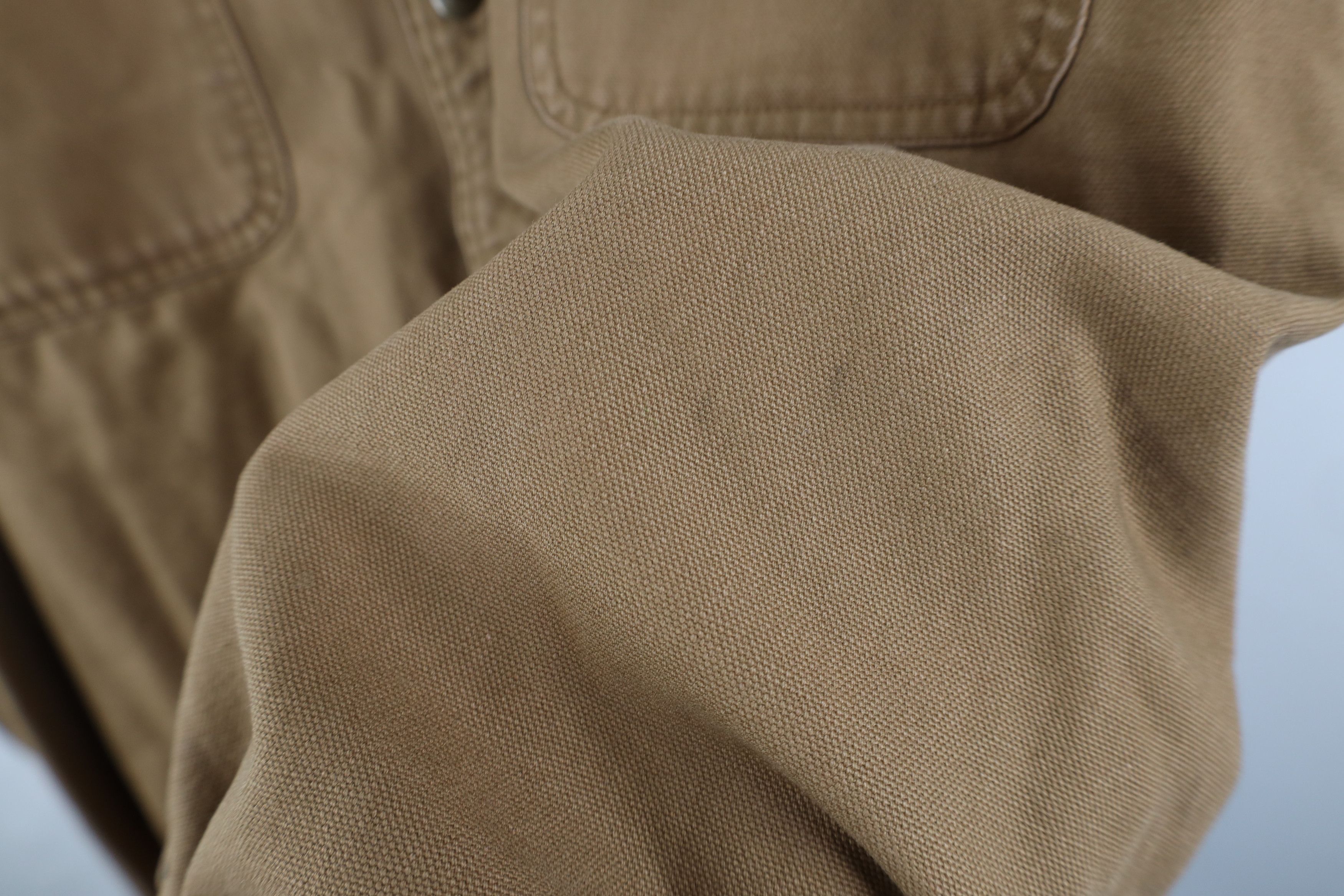 Carhartt × Vintage Vintage Carhartt Lined Canvas Button Shirt Jacket Jac Shirt Size US XXL / EU 58 / 5 - 8 Thumbnail