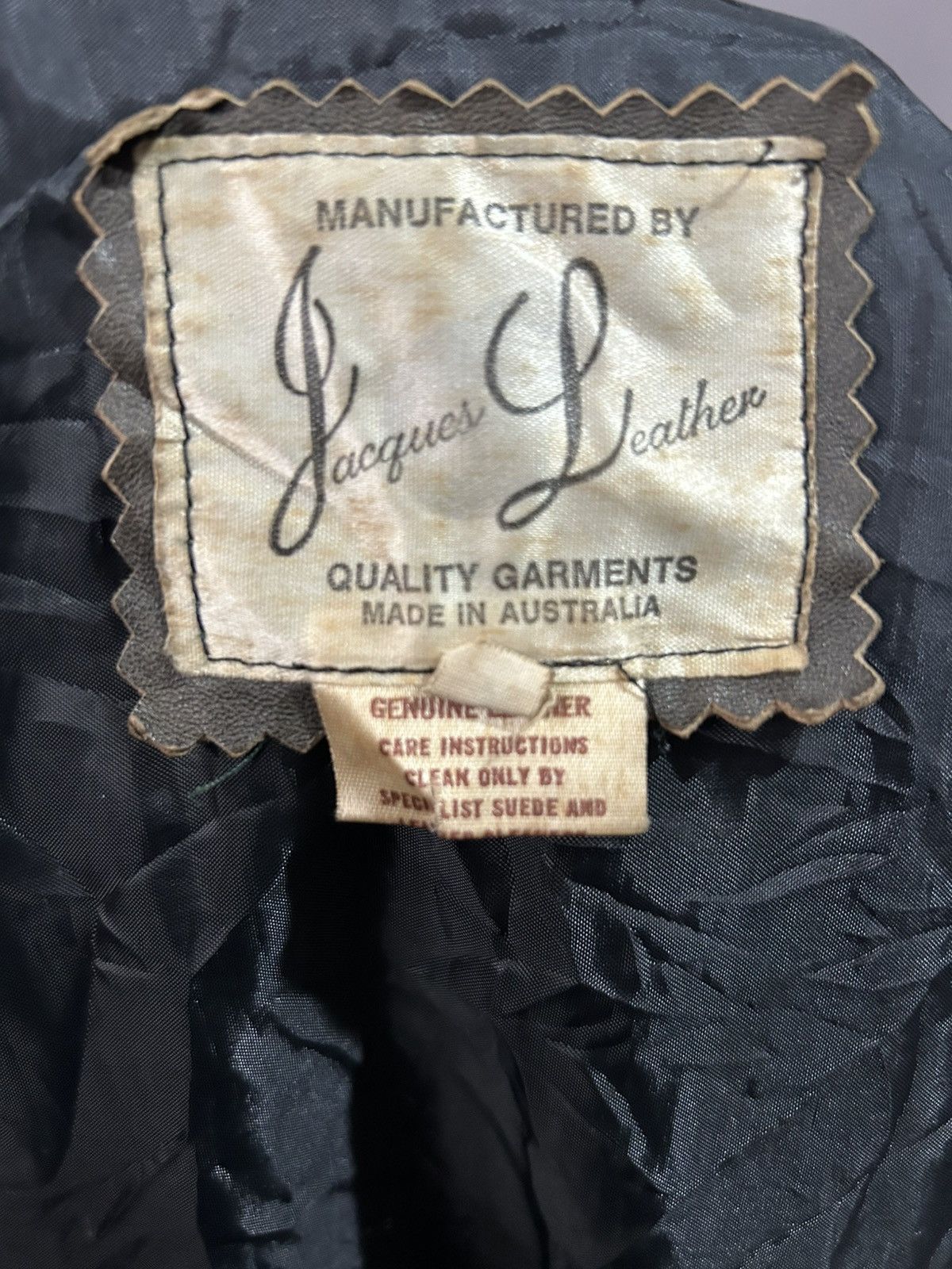 Other Vintage Jacqes Leather Jacket. Size US L / EU 52-54 / 3 - 5 Thumbnail