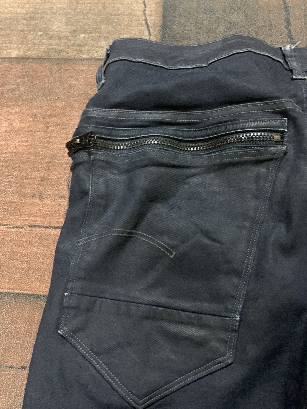 14th Addiction × G-Star × Le Grande Bleu (L.G.B.) SICK TWISTED G STAR RAW WAXED Size US 35 - 15 Thumbnail