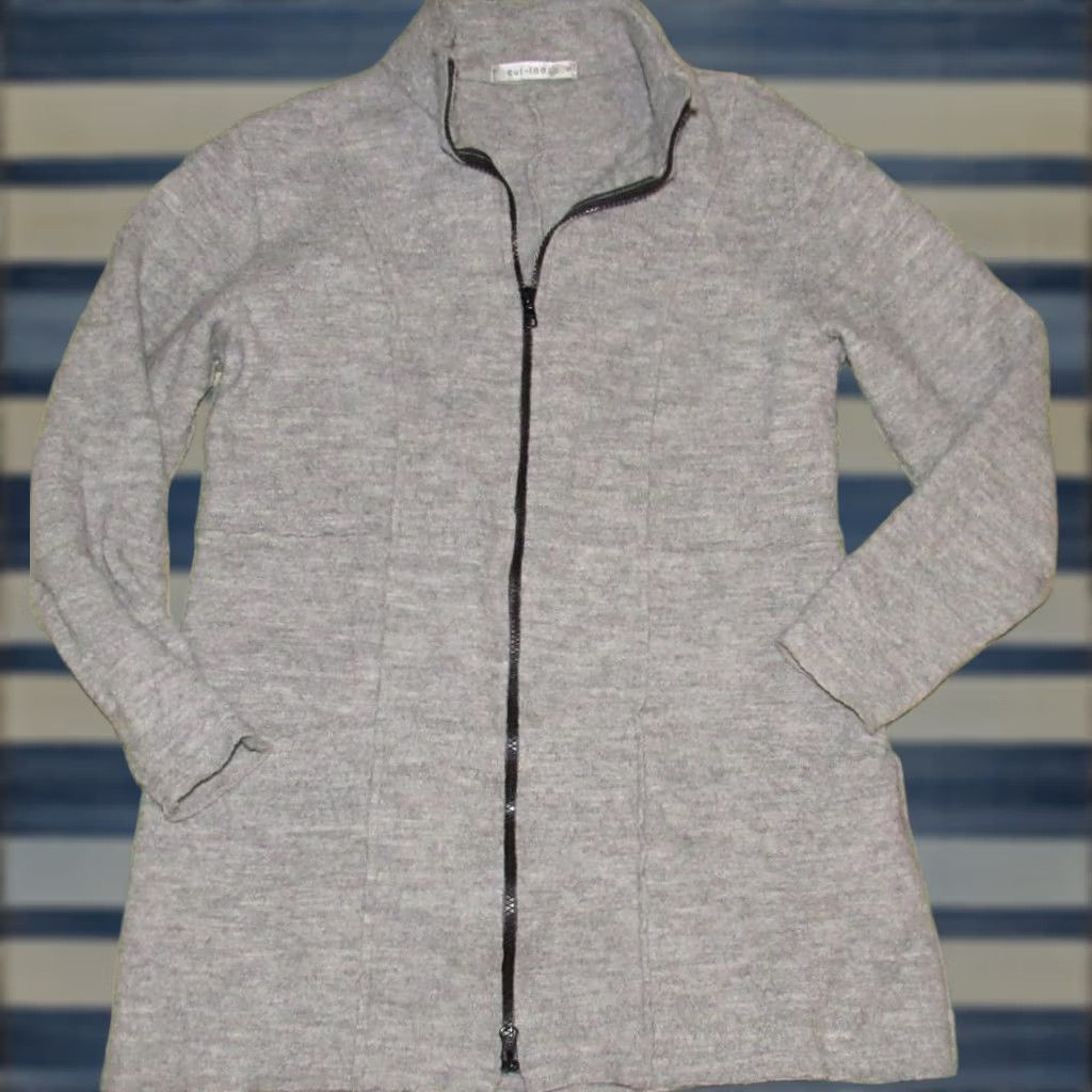 Vintage CUT LOOSE Grey Wool Full Zip Jacket Made In USA Small Women Jacket S Gray Wool Full Zip Made In USA Small Women Size S / US 4 / IT 40 - 1 Thumbnail