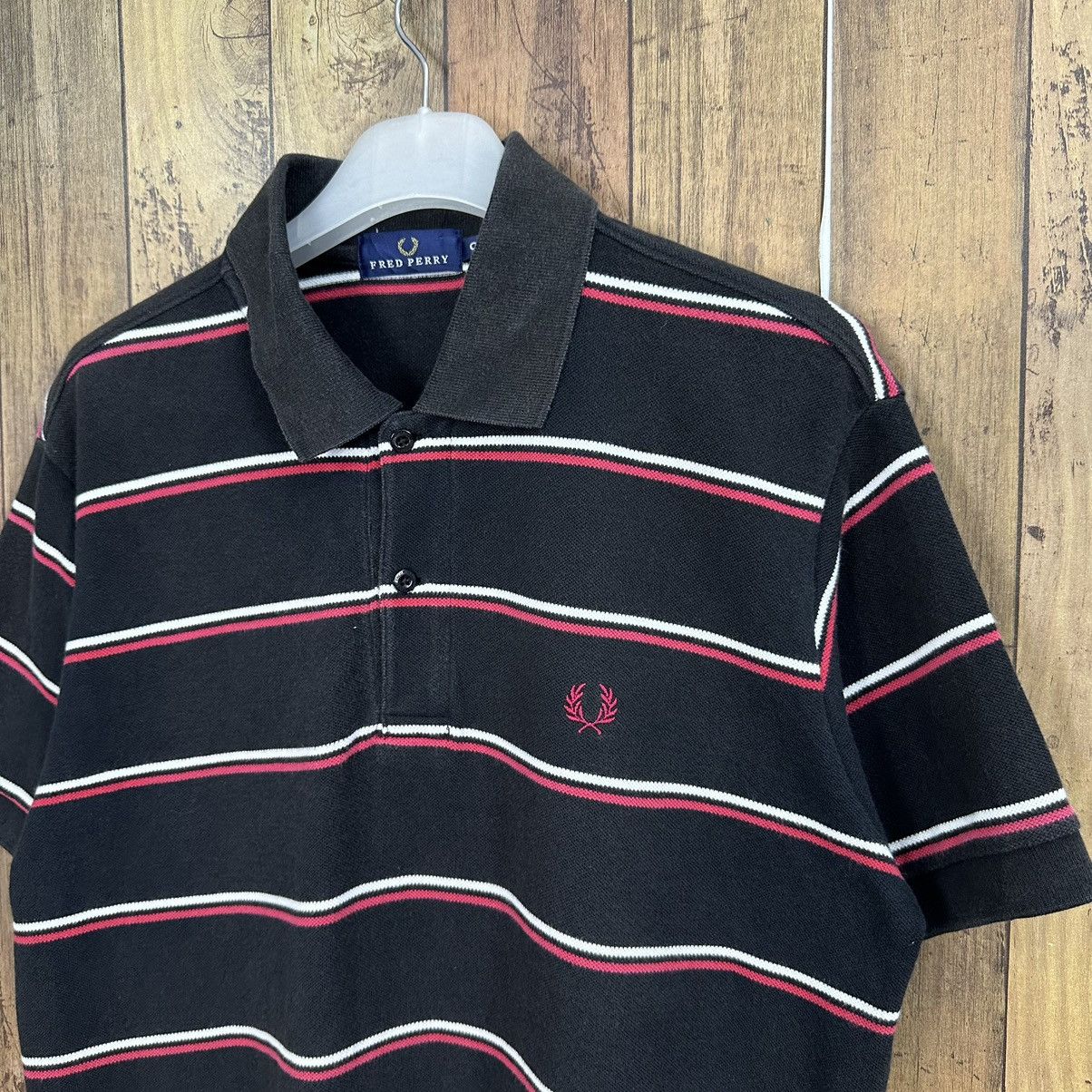 Fred Perry Vintage Fred Perry Stripe Polo Shirt A755 Size US L / EU 52-54 / 3 - 2 Thumbnail