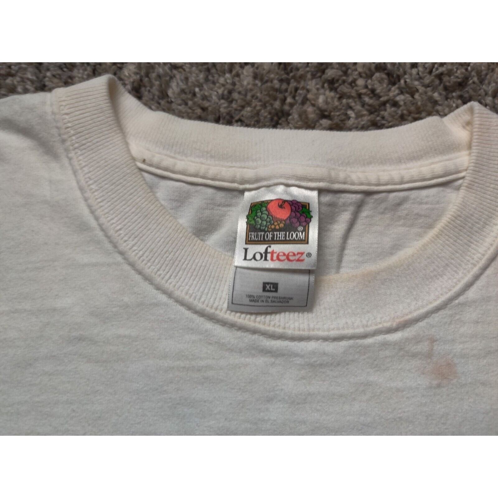 Fruit Of The Loom VINTAGE Snap-On Tools Shirt Adult Mens XL Whit Spell Out Size US XL / EU 56 / 4 - 3 Thumbnail