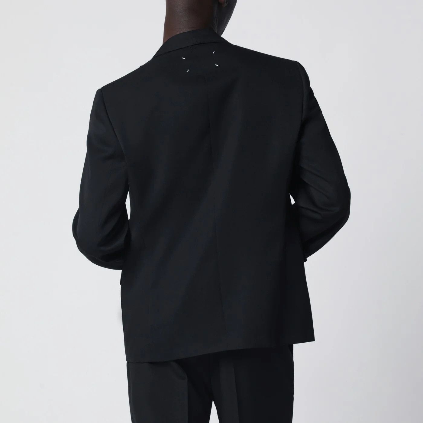 Maison Margiela o1d2blof0526 Wool Single-Breasted Jacket in Black Size US L / EU 52-54 / 3 - 3 Thumbnail