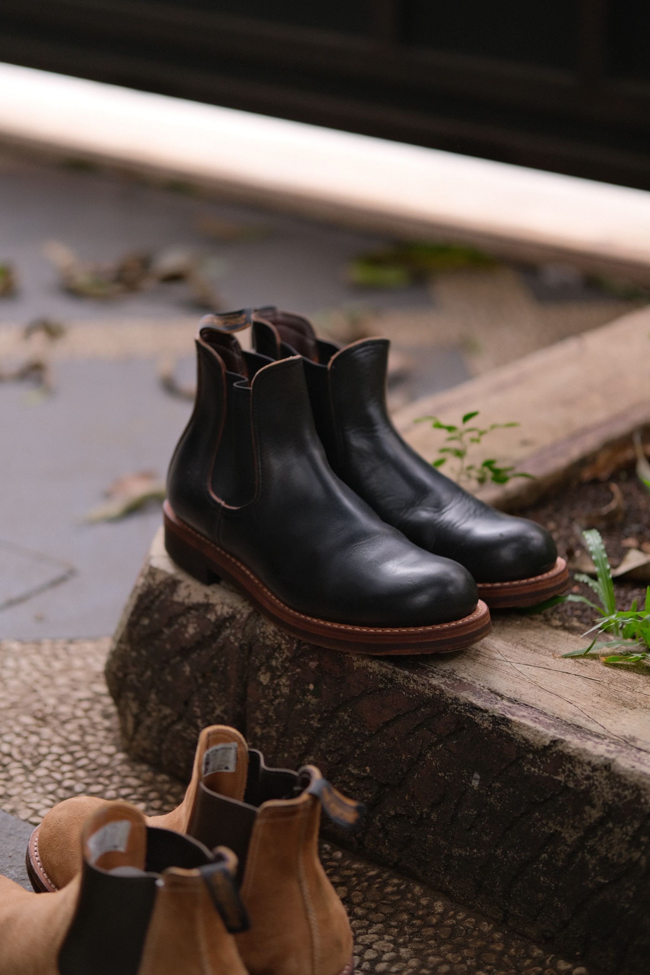 Rolling Dub Trio Rolling Dub Trio Stan Oil Black Chelsea Boots