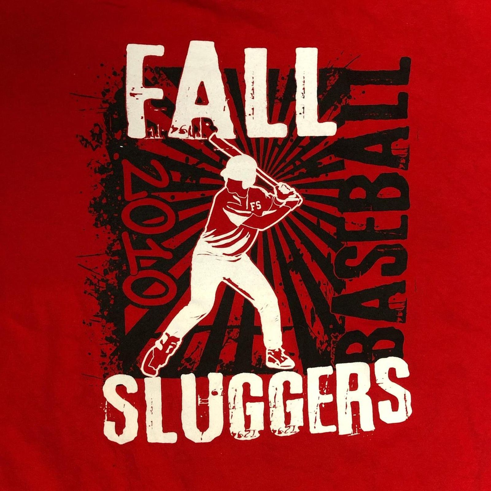 Gildan Vintage Red 2010 Fall Sluggers Baseball Graphic Tee Size US XXL / EU 58 / 5 - 4 Thumbnail