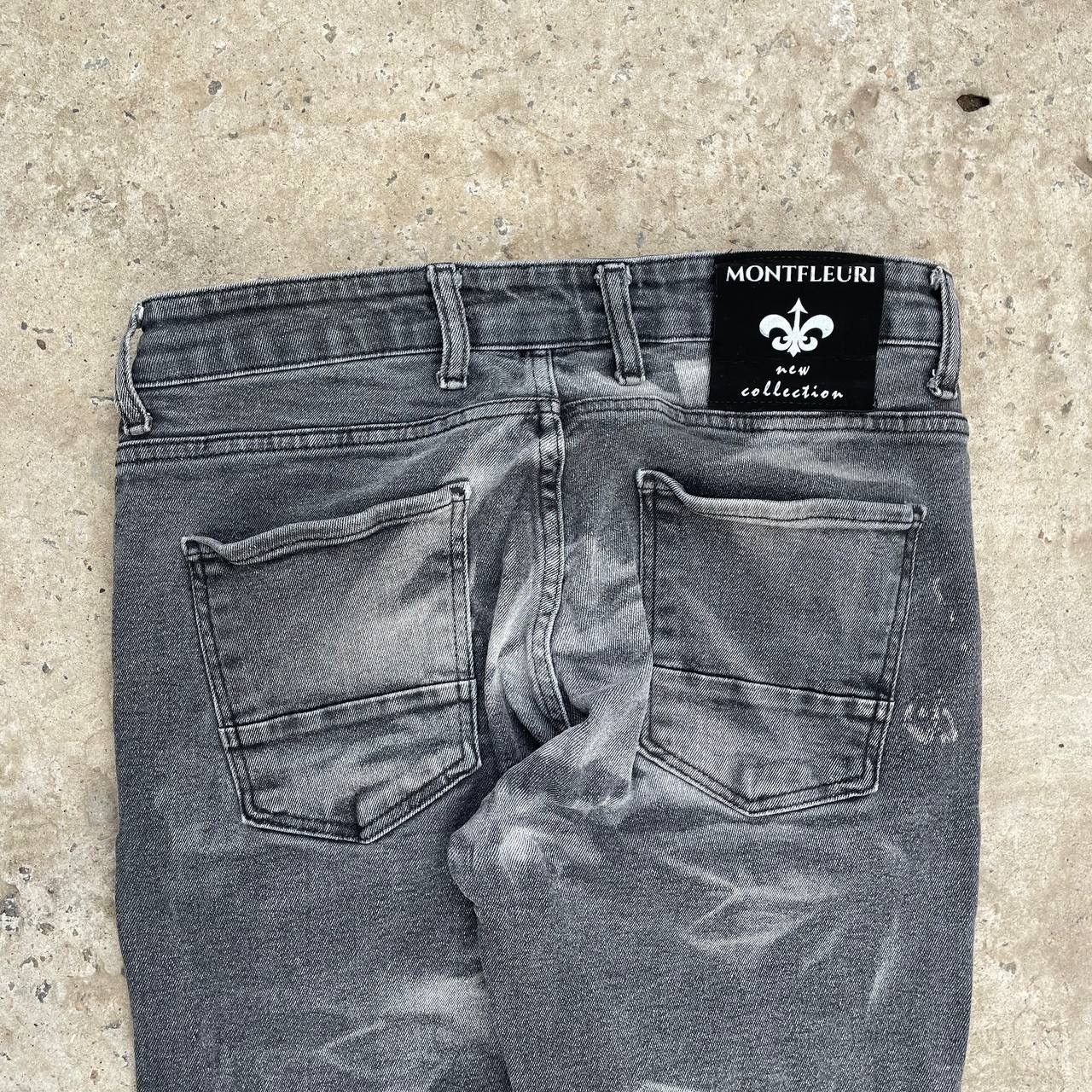 Jean Vintage Japanese Style Man’s Skinny Jeans MontFleuri Y2K Size US 29 - 6 Thumbnail