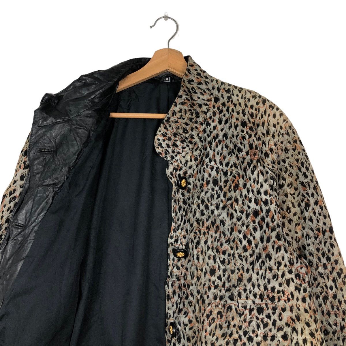 Japanese Brand 🔥Vintage Leather Jacket Long Partina Tokyo Leopord Design Size US M / EU 48-50 / 2 - 12 Thumbnail