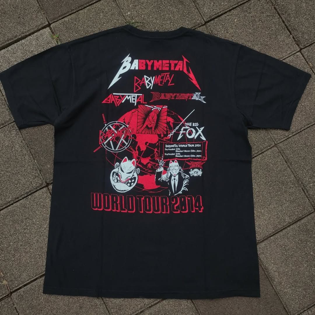 Band Tees BABYMETAL THE BIG FOX 2014 Tee Size US XL / EU 56 / 4 - 1 Thumbnail