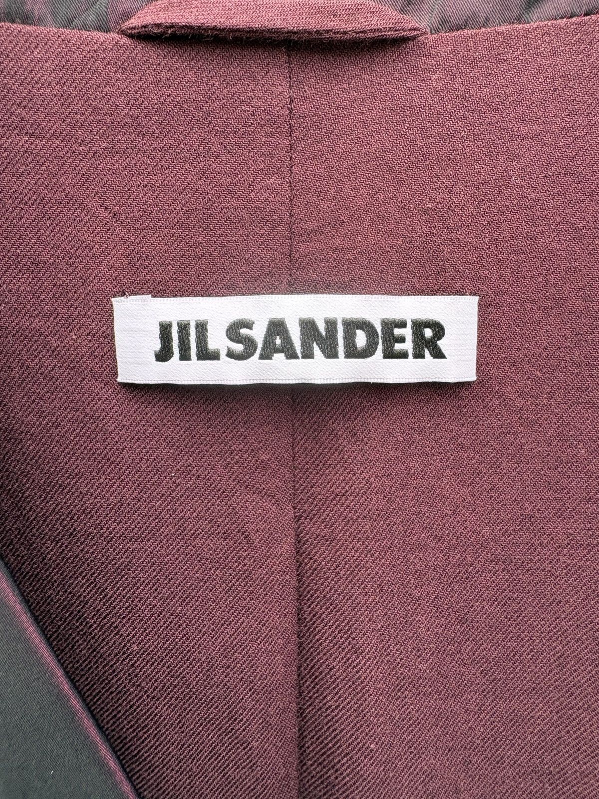Jil Sander JILSANDER red maroon coat Size S / US 4 / IT 40 - 18 Thumbnail