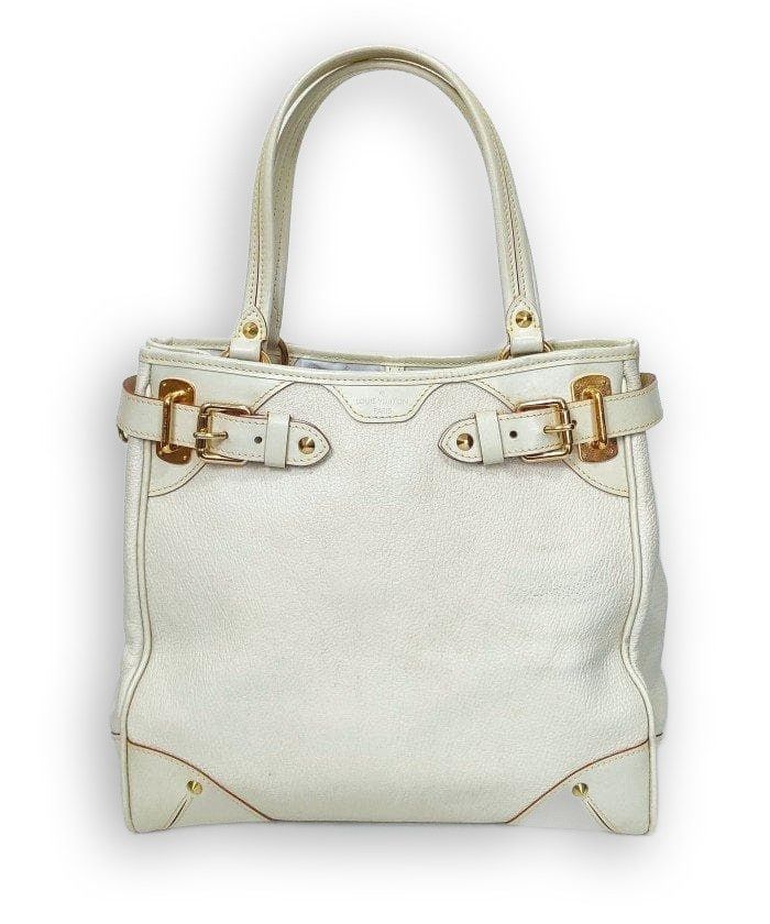 Louis Vuitton Louis Vuitton - Suhali White Leather Handbag Preloved Size ONE SIZE - 1 Thumbnail