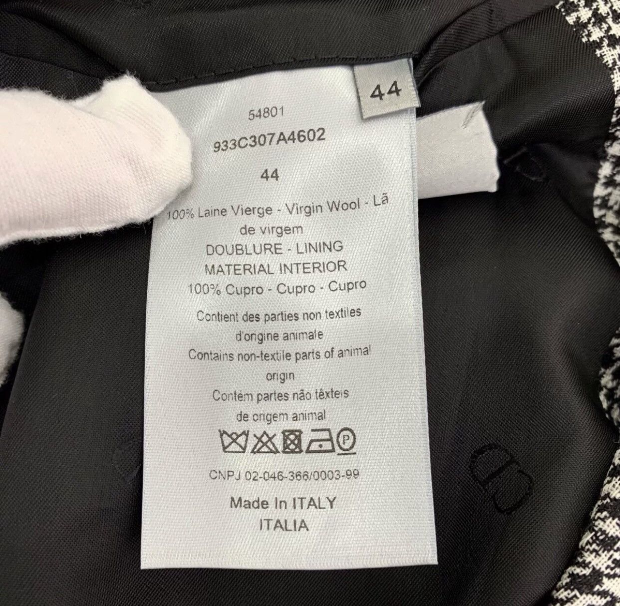 Dior Dior black and white checkered lock coat jacket2412- Size US S / EU 44-46 / 1 - 8 Thumbnail