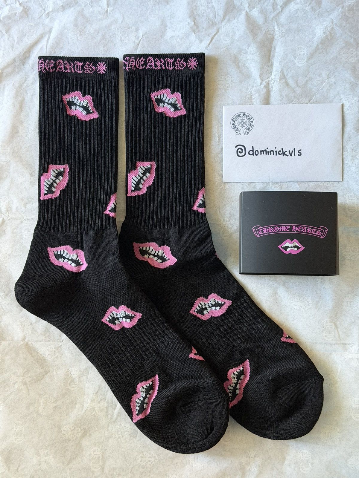 Chrome Hearts Woman's Sport Sock Medium Black | Grailed