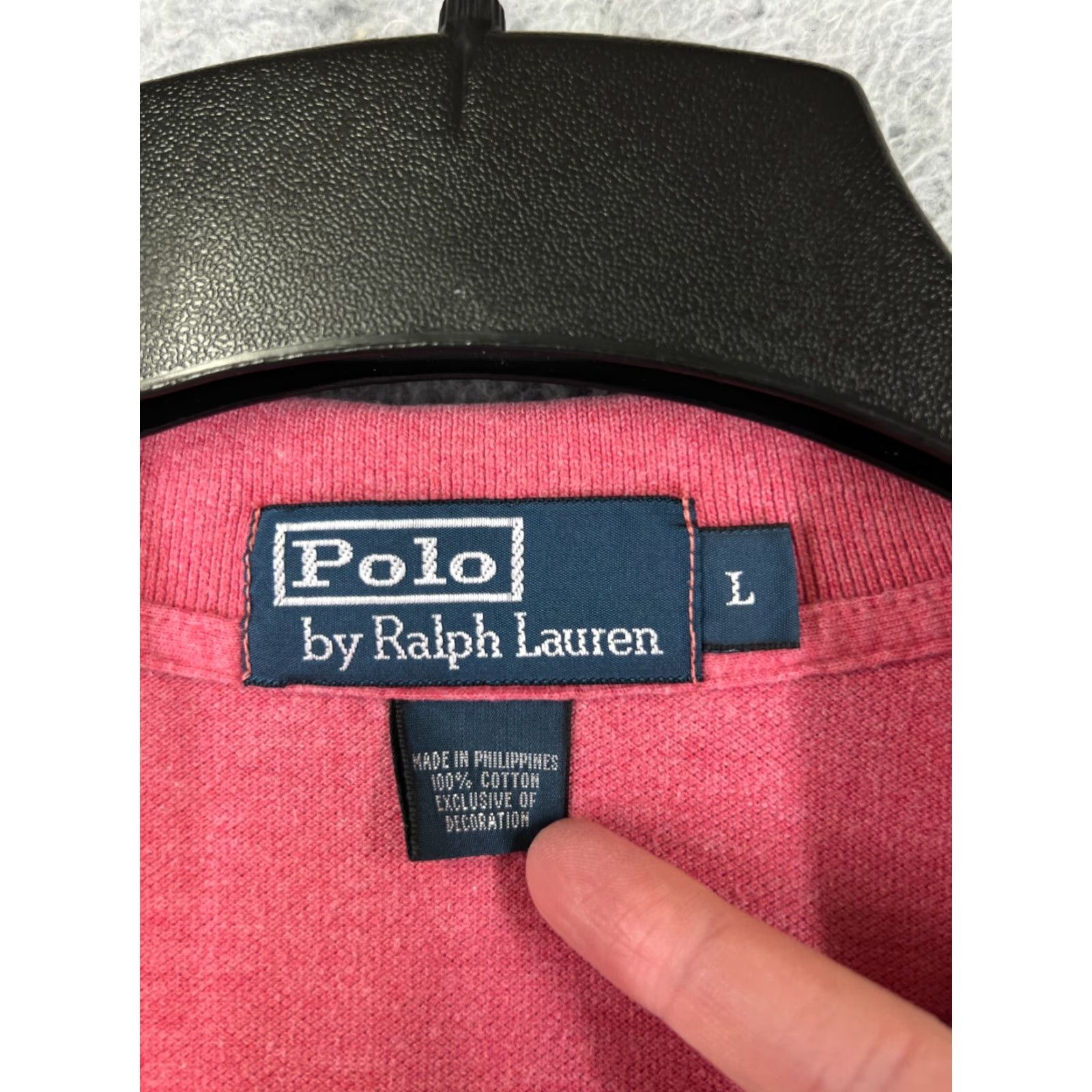 Ralph Lauren VINTAGE Ralph Lauren Polo Shirt Men Adult Large Red 100% Cotton Knit Golf Polo Shirt, Classic, Designer, Logo, Embroidered Size US L / EU 52-54 / 3 - 7 Thumbnail