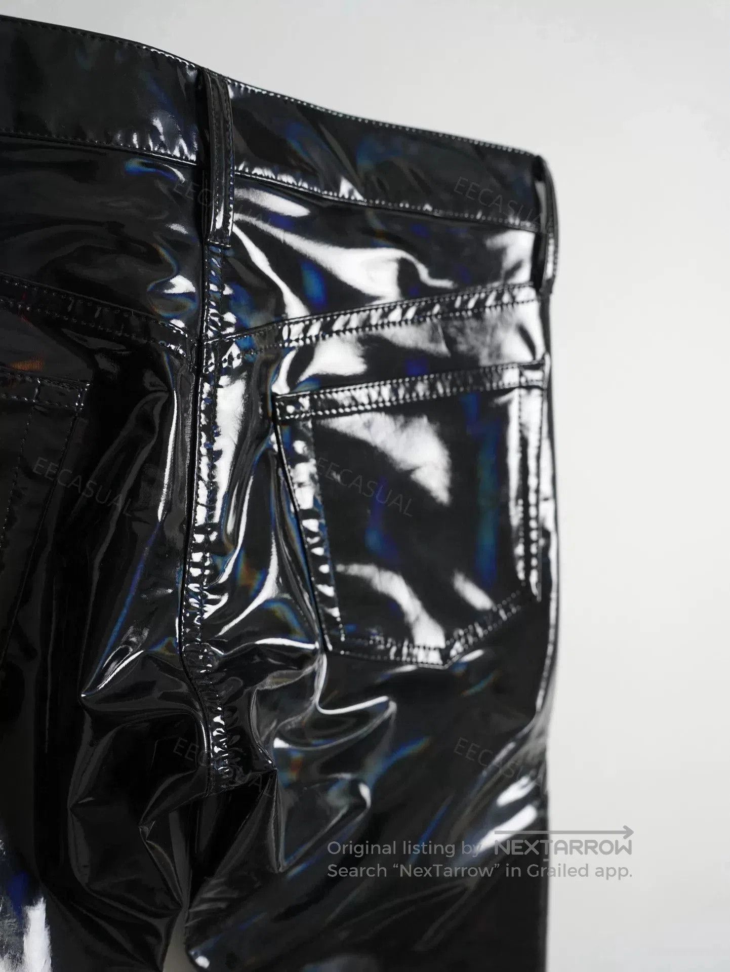 Junya Watanabe Junya Watanabe Black Patent Leather Pants. Size US 26 / EU 42 - 7 Thumbnail
