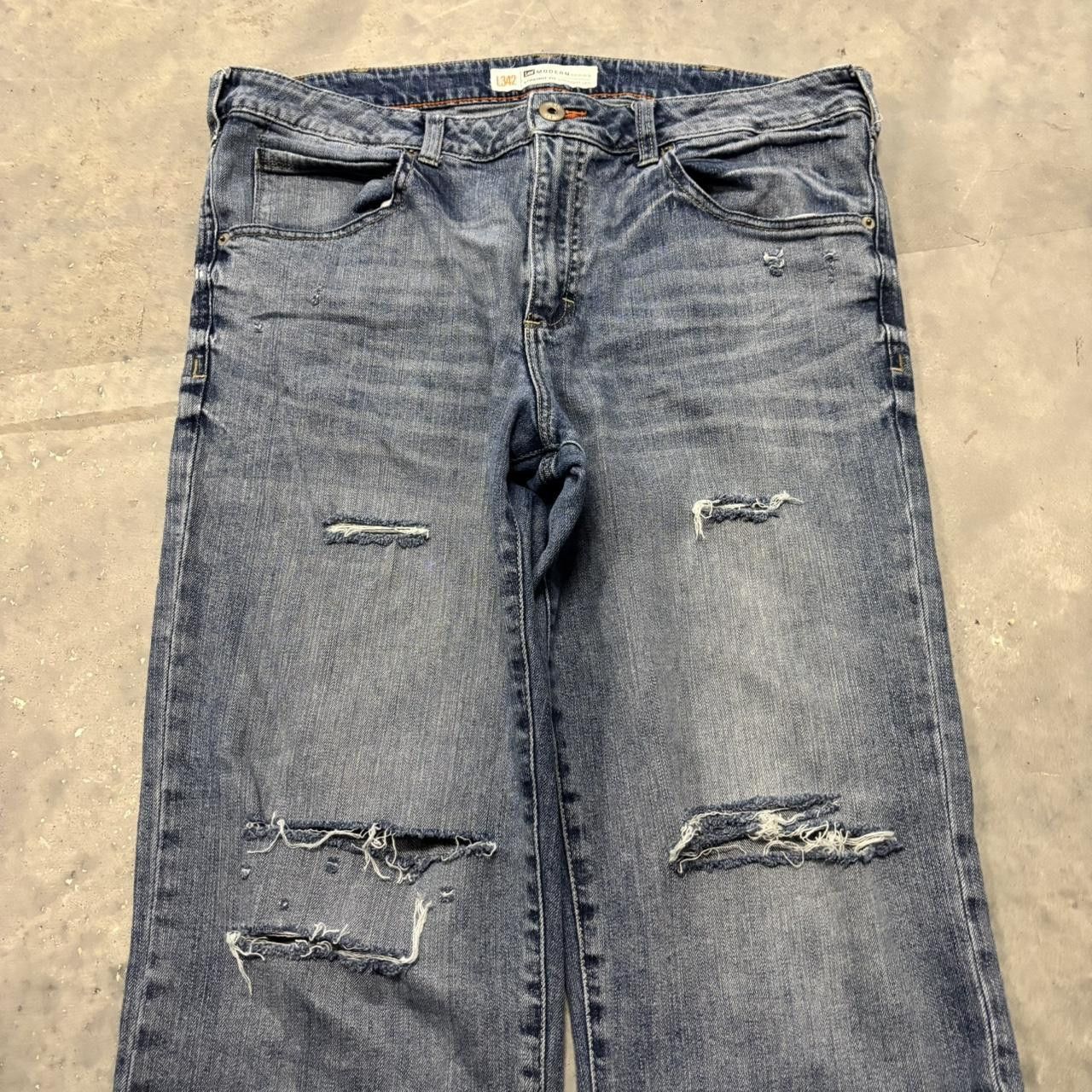 Japanese Brand Crazy Vintage Y2K/2000s Grunge Distressed Denim Jeans Size US 36 / EU 52 - 5 Thumbnail