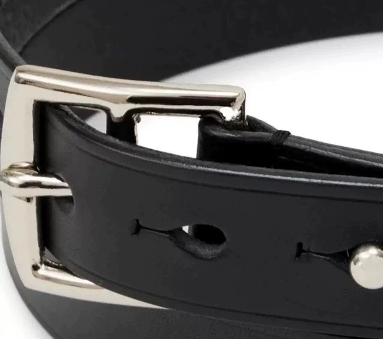 N.Hoolywood N.HOOLYWOOD Military Cowhide Minimalist Belt 10H Size ONE SIZE - 2 Thumbnail