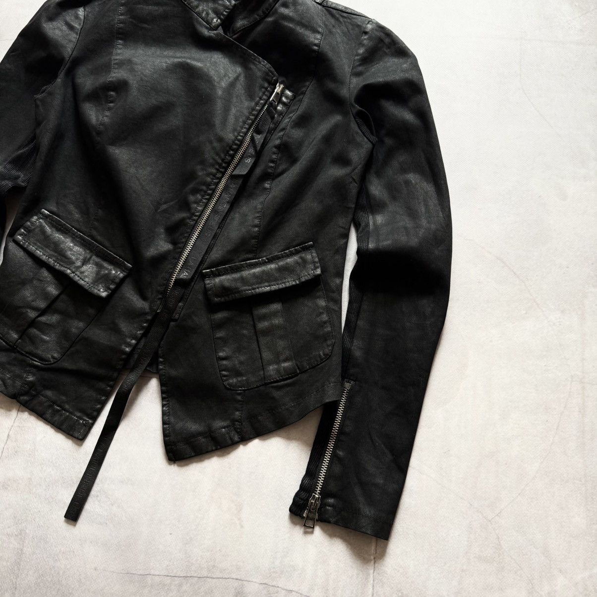 La Haine Inside Us Biker Avantgarde La Haine Inside Us Opium Waxed Jacket Owens Size S / US 4 / IT 40 - 2 Thumbnail