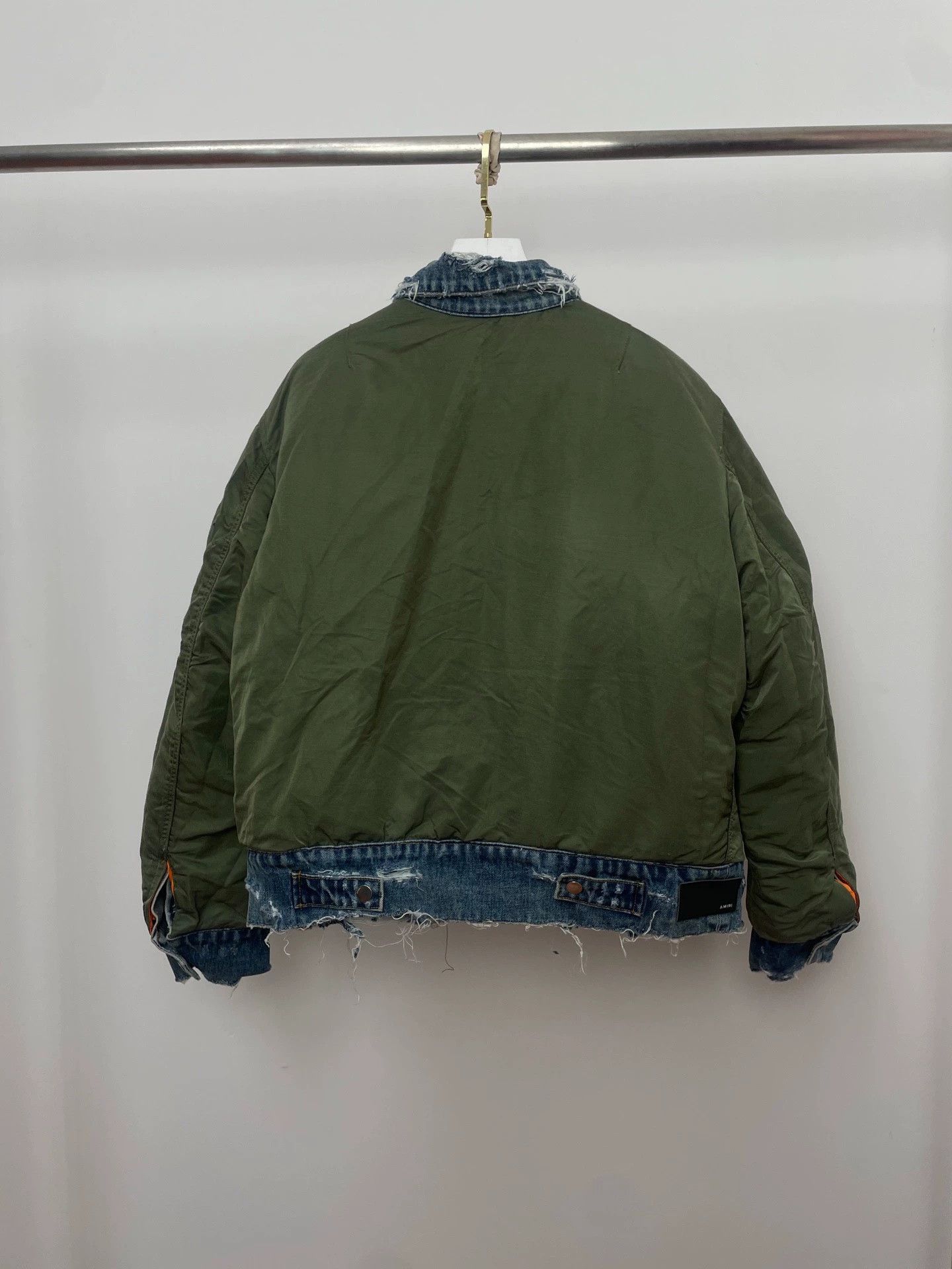 Amiri Amiri Bomber 2-Sided Nylon & Distressed Denim MA-1 L Size US L / EU 52-54 / 3 - 4 Thumbnail