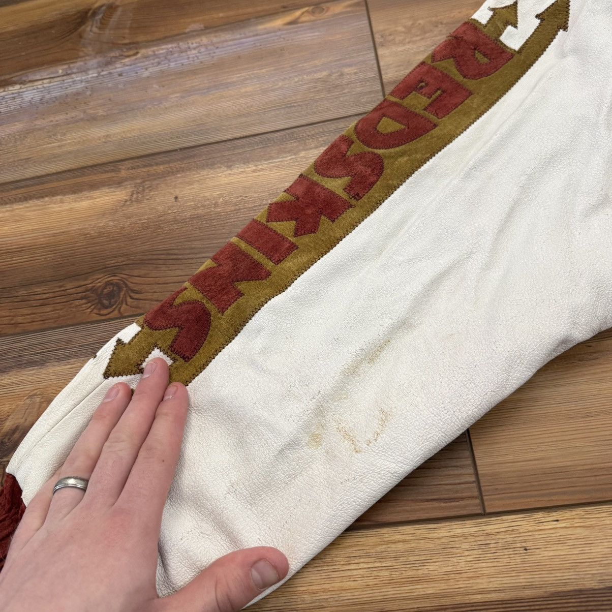 Other Vintage Washington Redskins Aztec Suede Leather NFL Jacket Size US M / EU 48-50 / 2 - 8 Thumbnail
