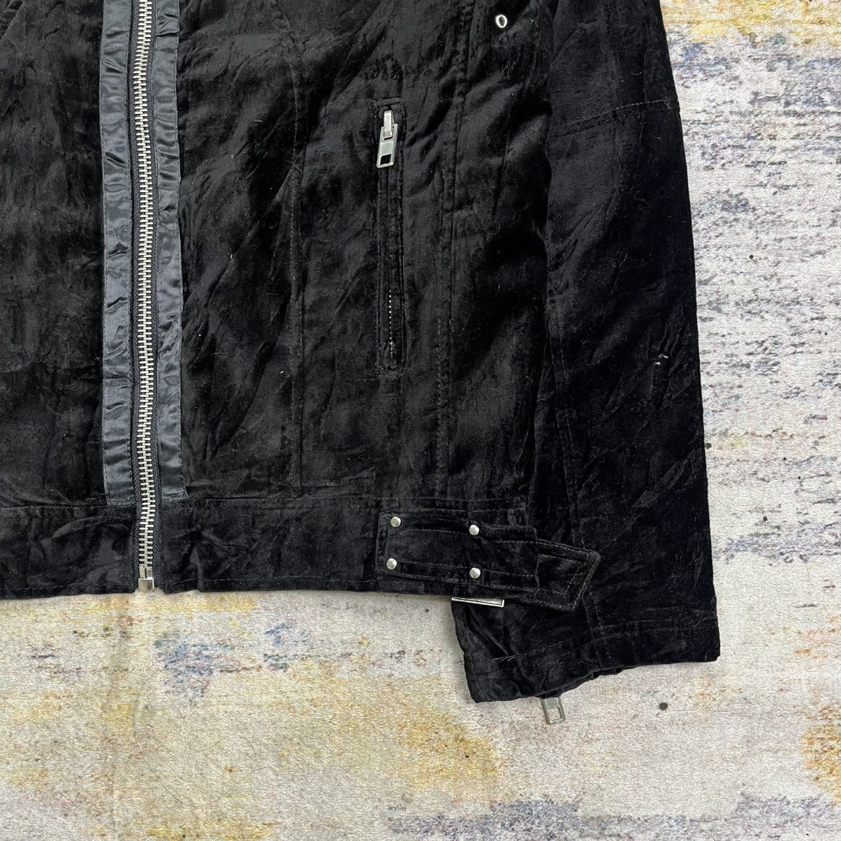 Le Grande Bleu (L.G.B.) Eight by gold label trim fur collar riders velour jacket Size US M / EU 48-50 / 2 - 5 Thumbnail