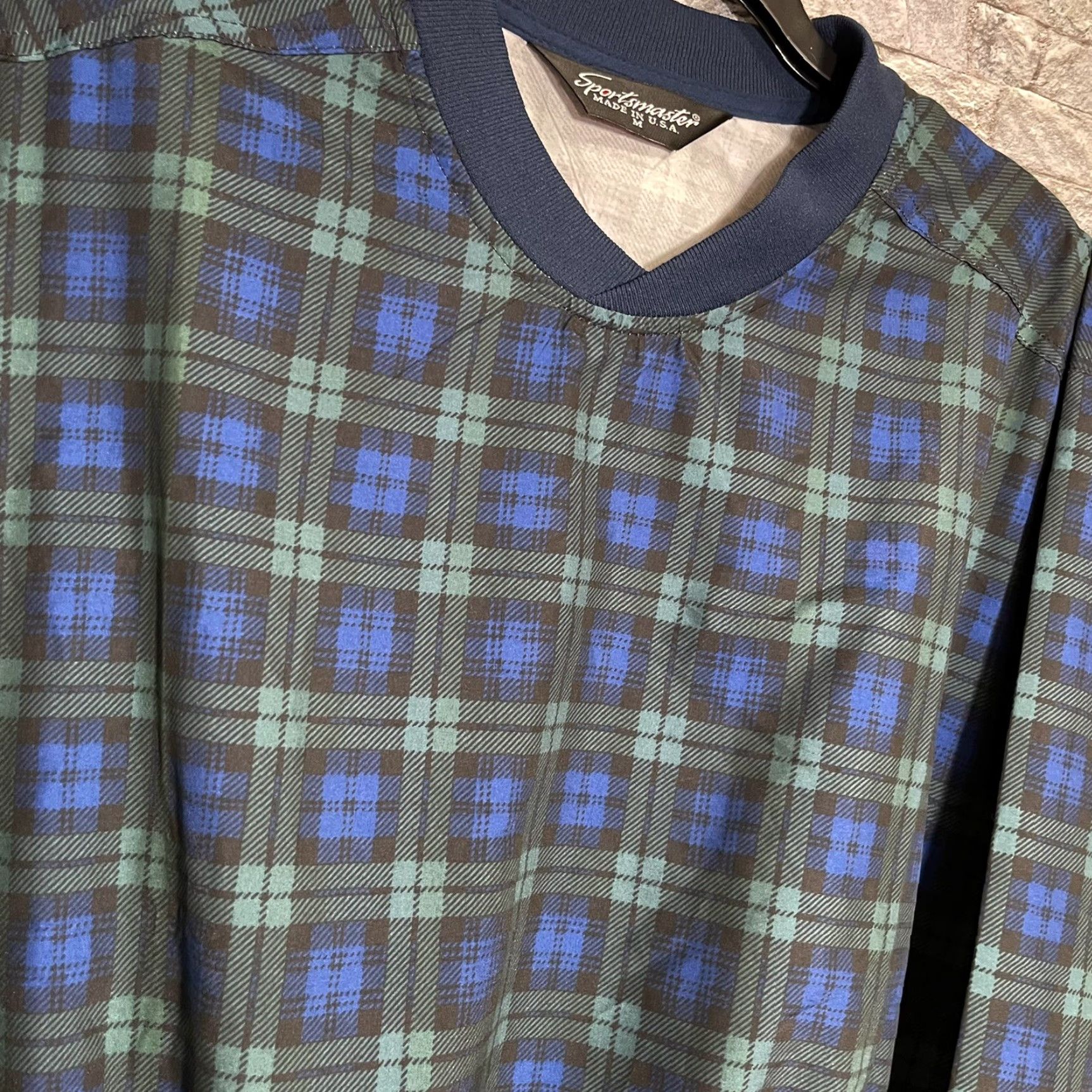 Vintage VINTAGE Sportsmaster Jacket Pullover V-Neck Plaid Lightweight Nylon All Seasons Size US M / EU 48-50 / 2 - 3 Thumbnail